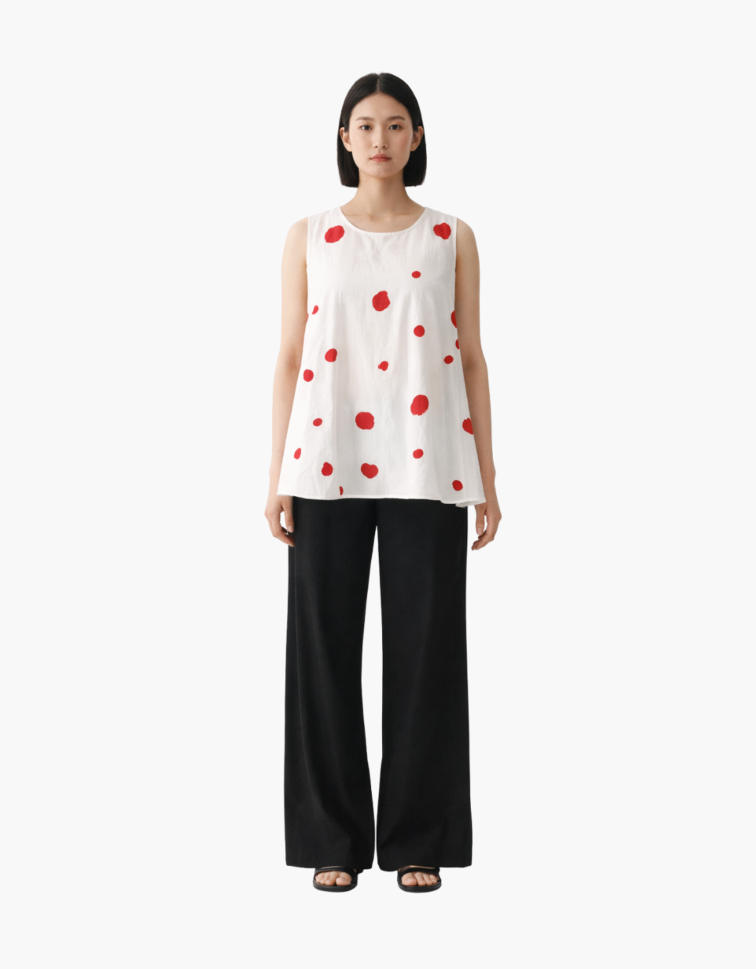 Blusa manga corta con puntos