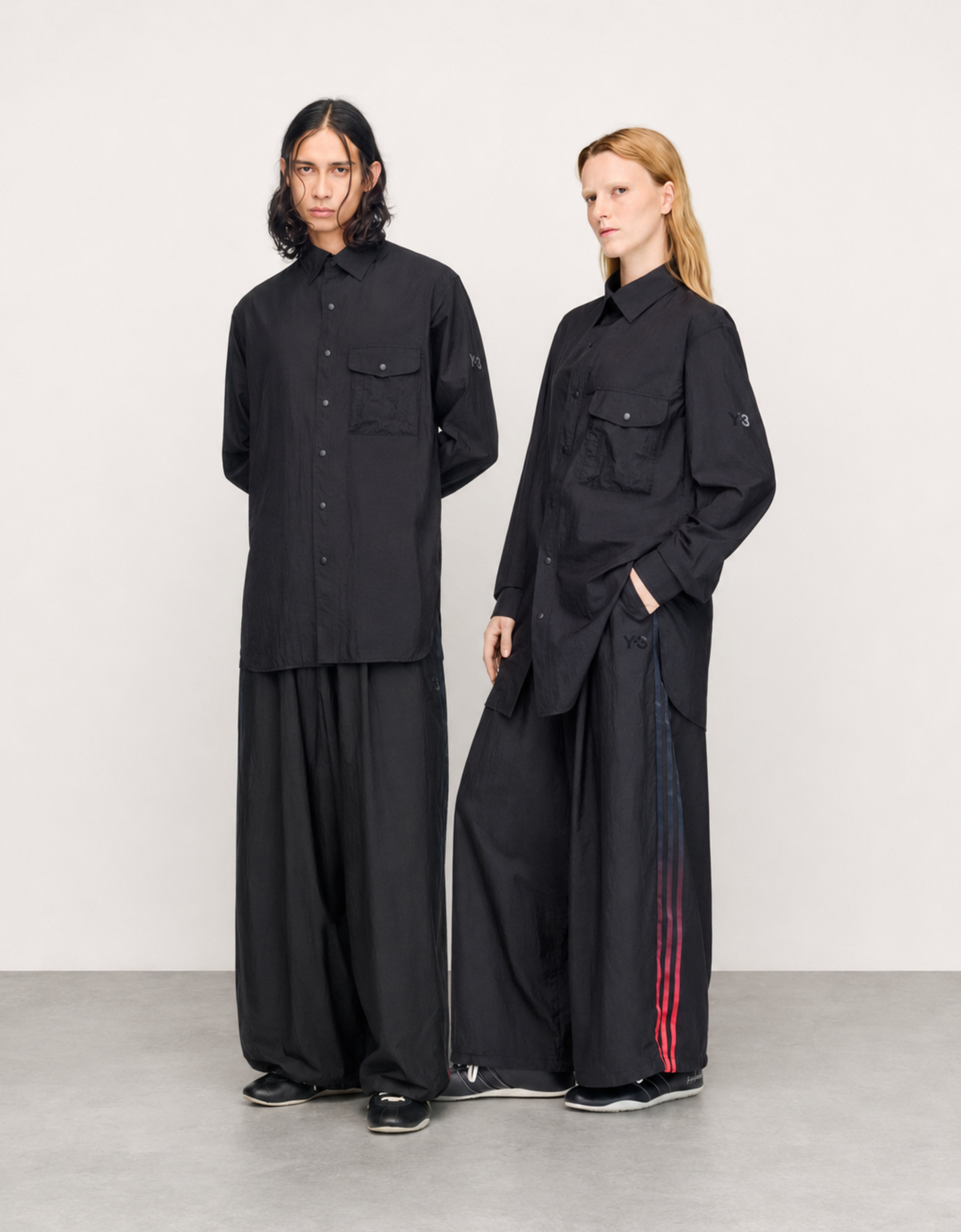 Camisa oversize bolsillos "Grandient Stripes" - Y-3 – vista principal