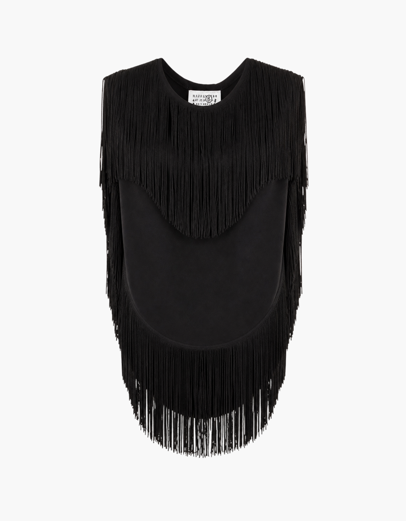 Blusa flecos redonda MM6