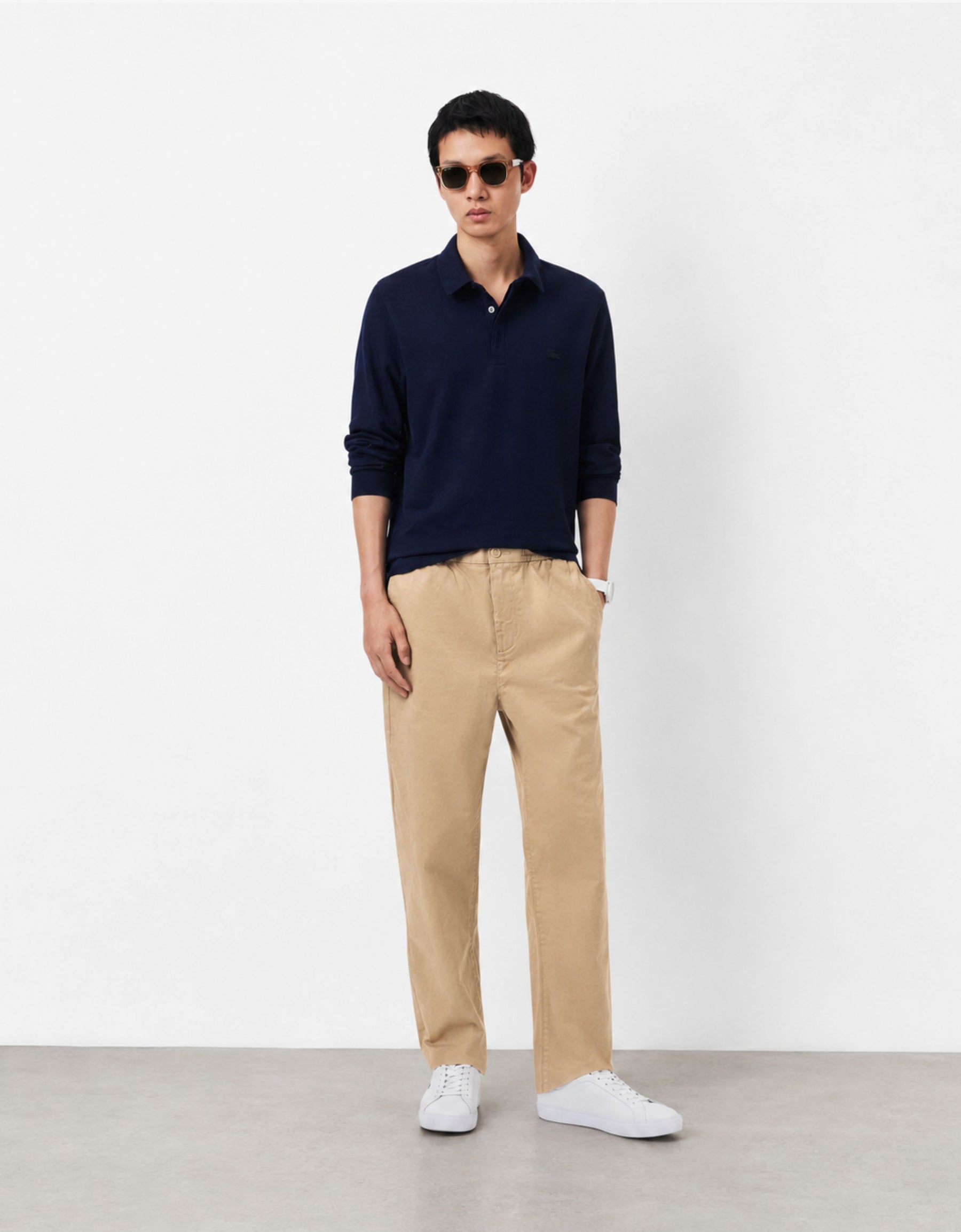 Twill chino pants