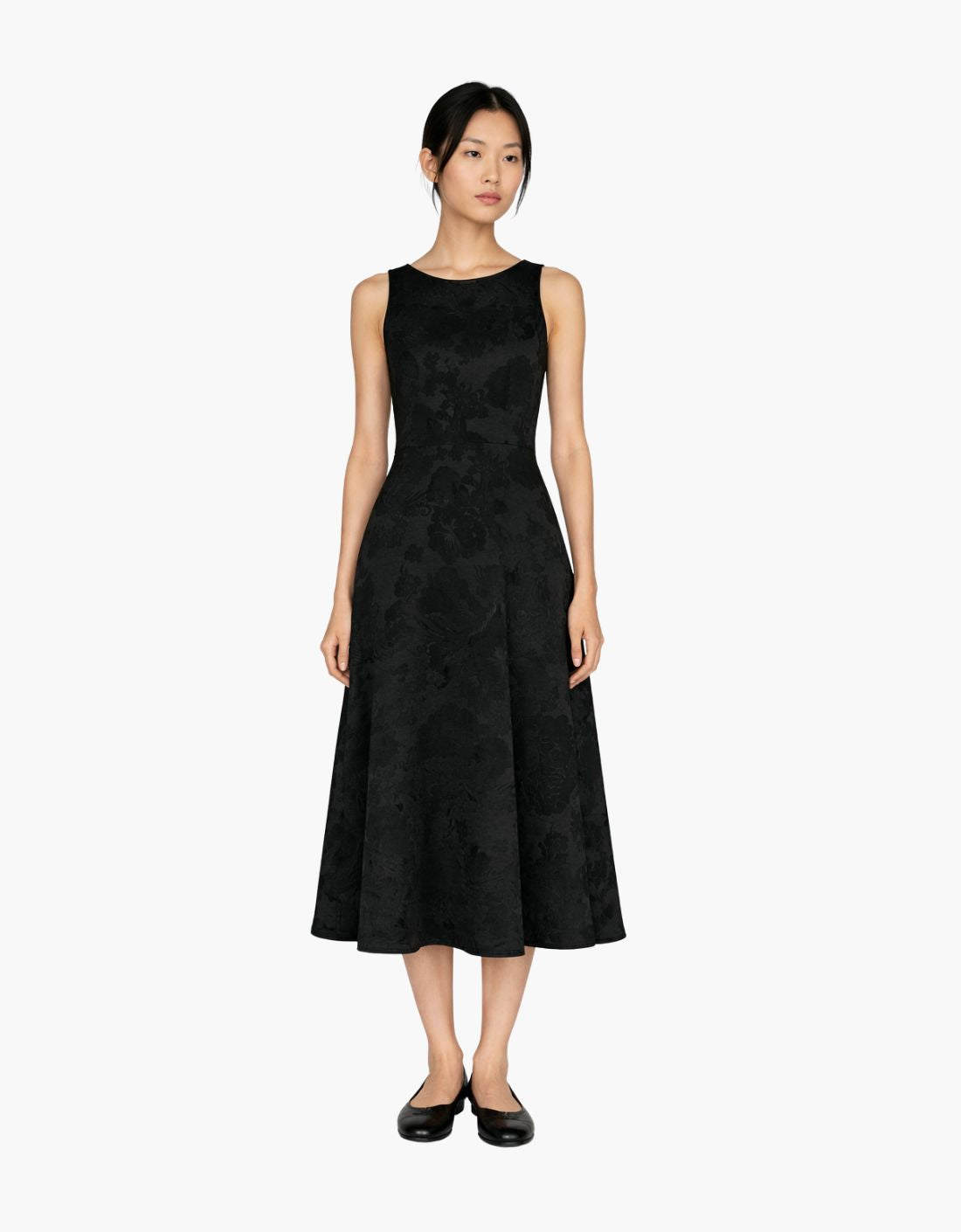 Vestido jaquard chino