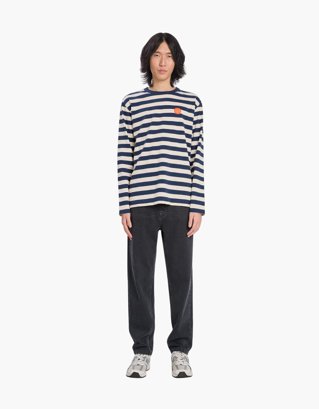 Striped T-shirt "Striped dot M"