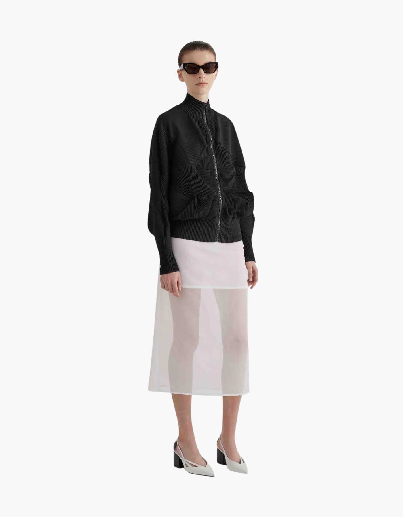 Chaqueta plisados