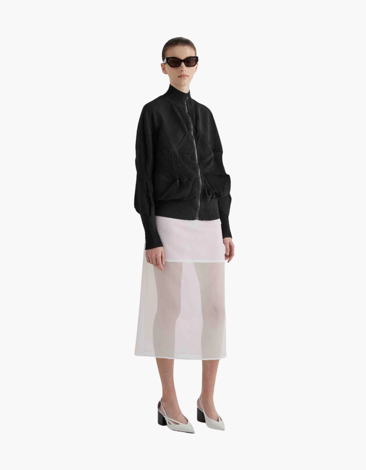 Chaqueta plisados – vista principal