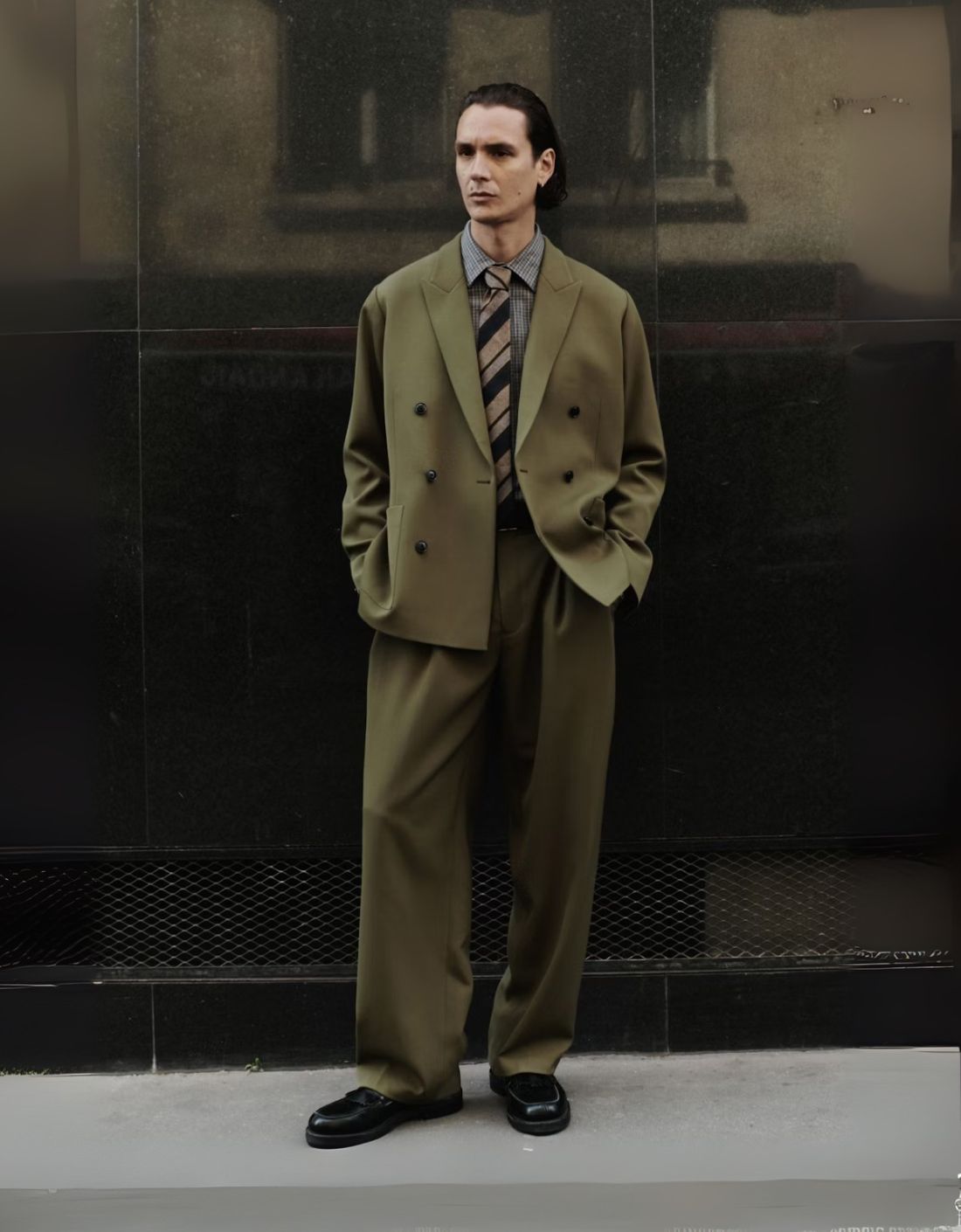 Pantalon lana relaxed "Justin"