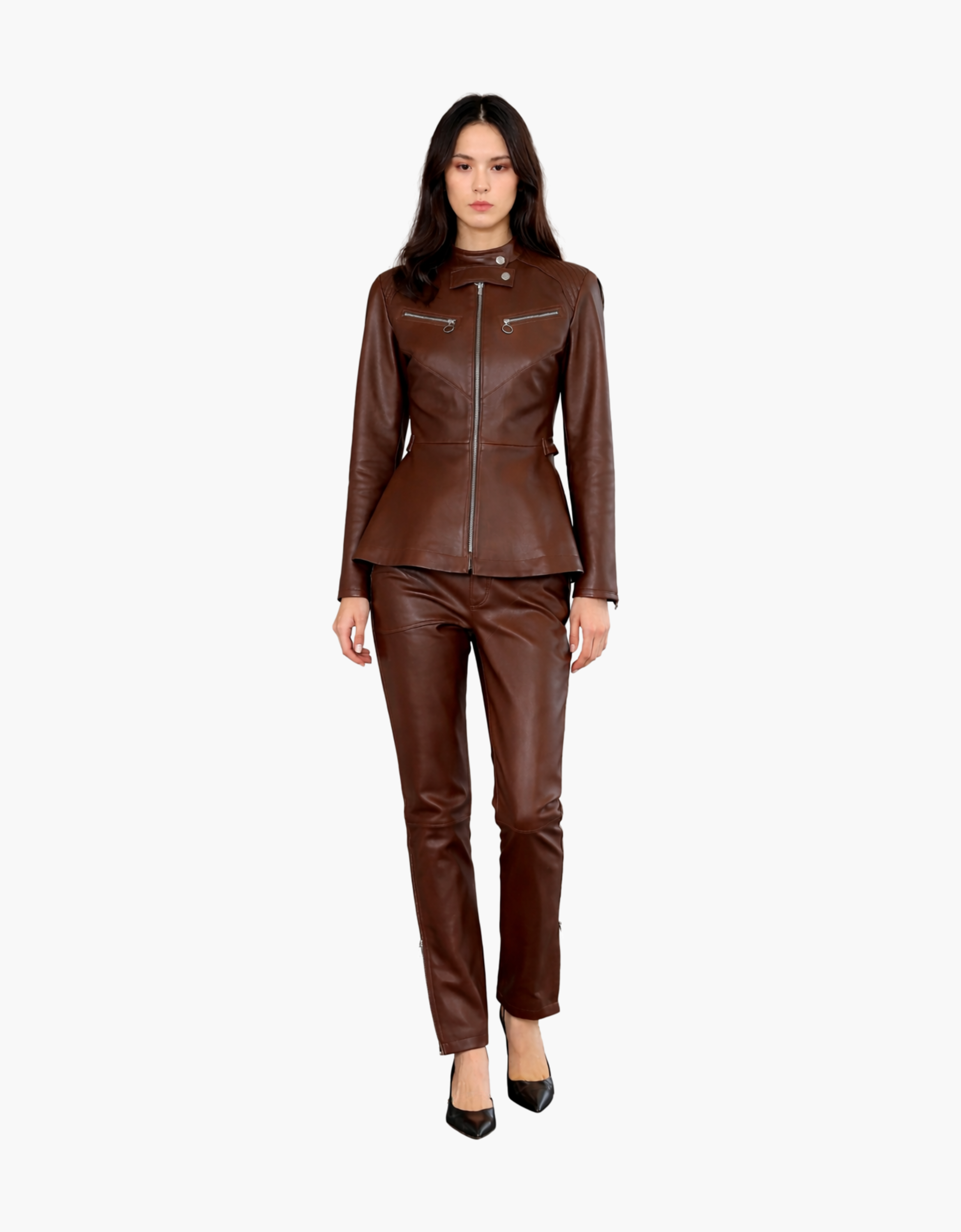 Chaqueta de piel "Structured"