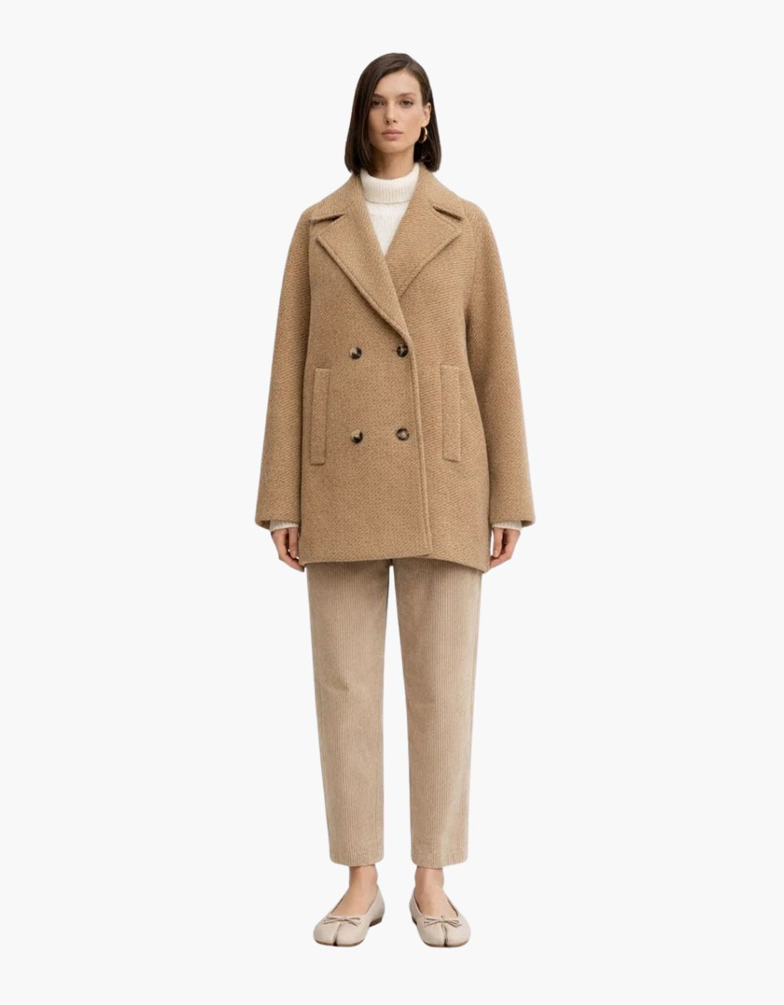 Manteau en laine « Obliqua »