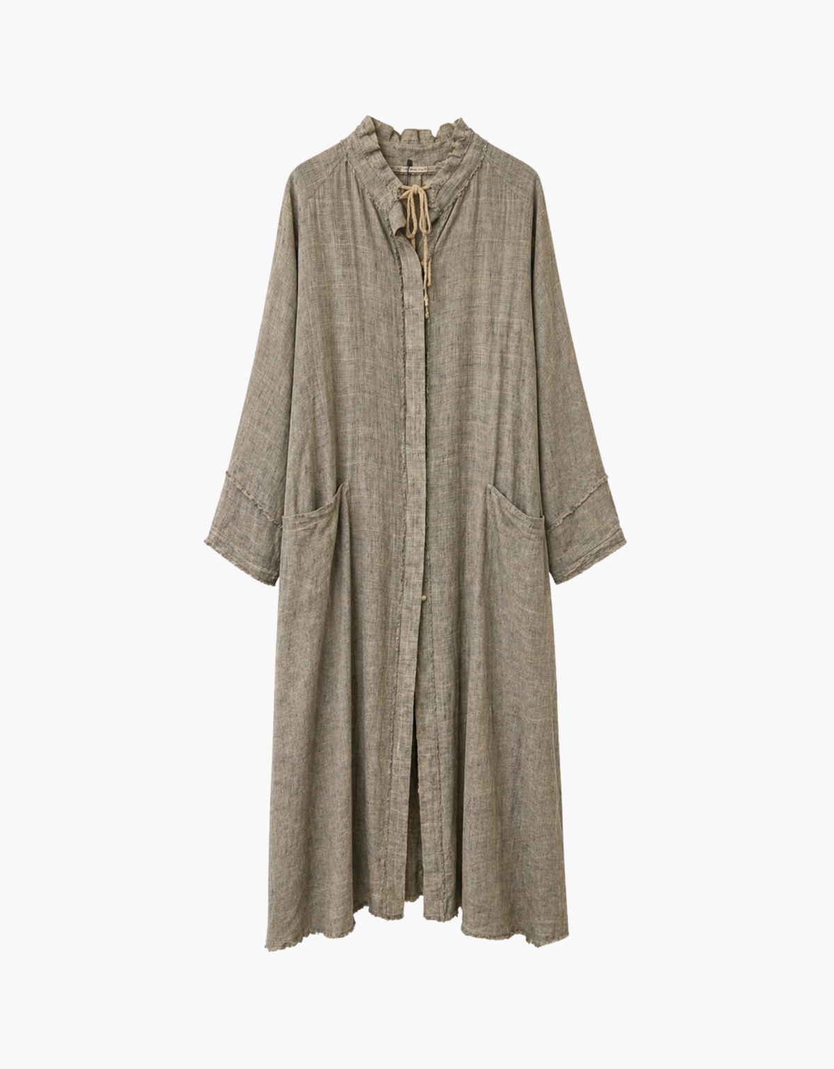 Vestido lino con bolsillos – vista principal
