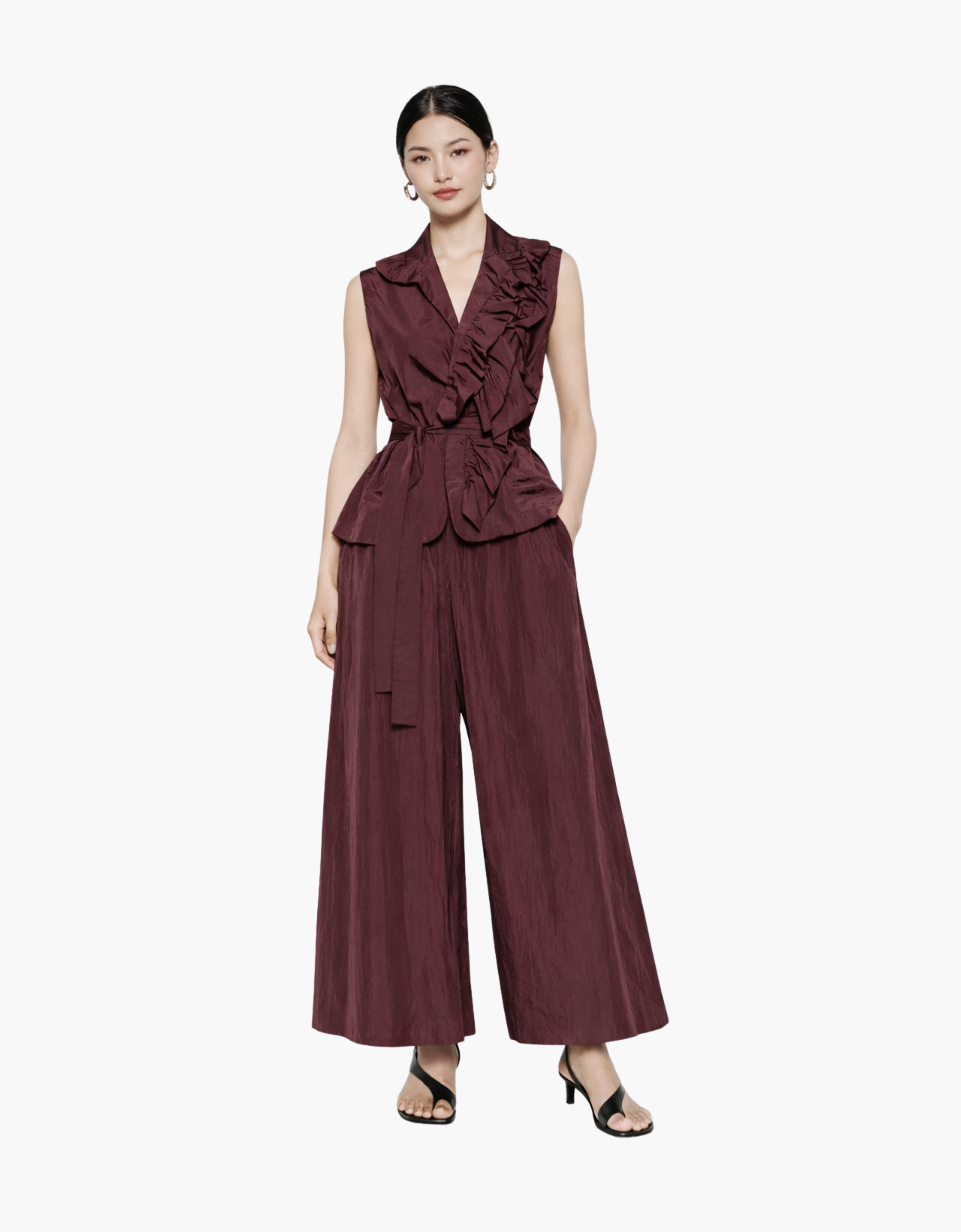 Falda pantalón taffeta