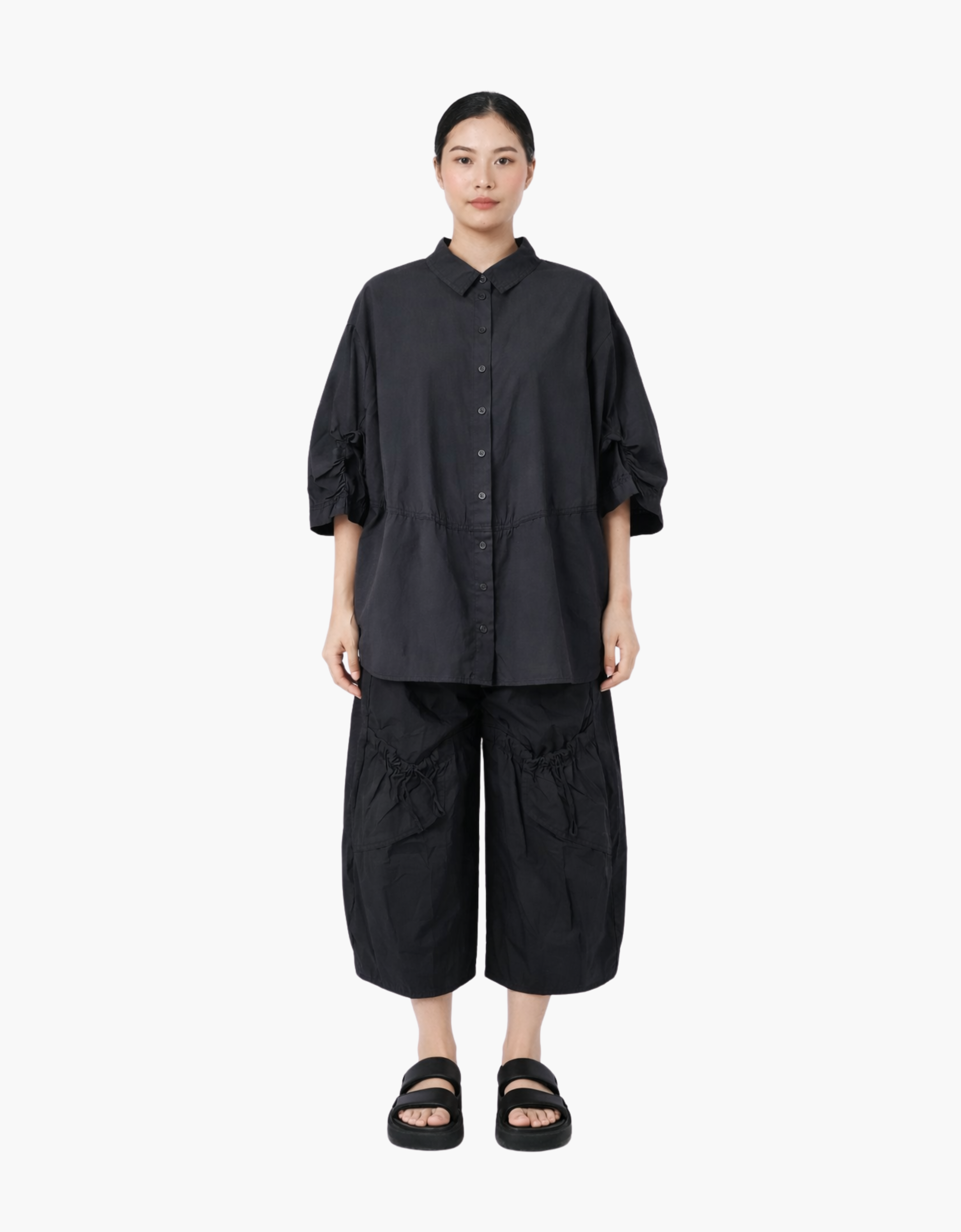 Camisa oversize media manga