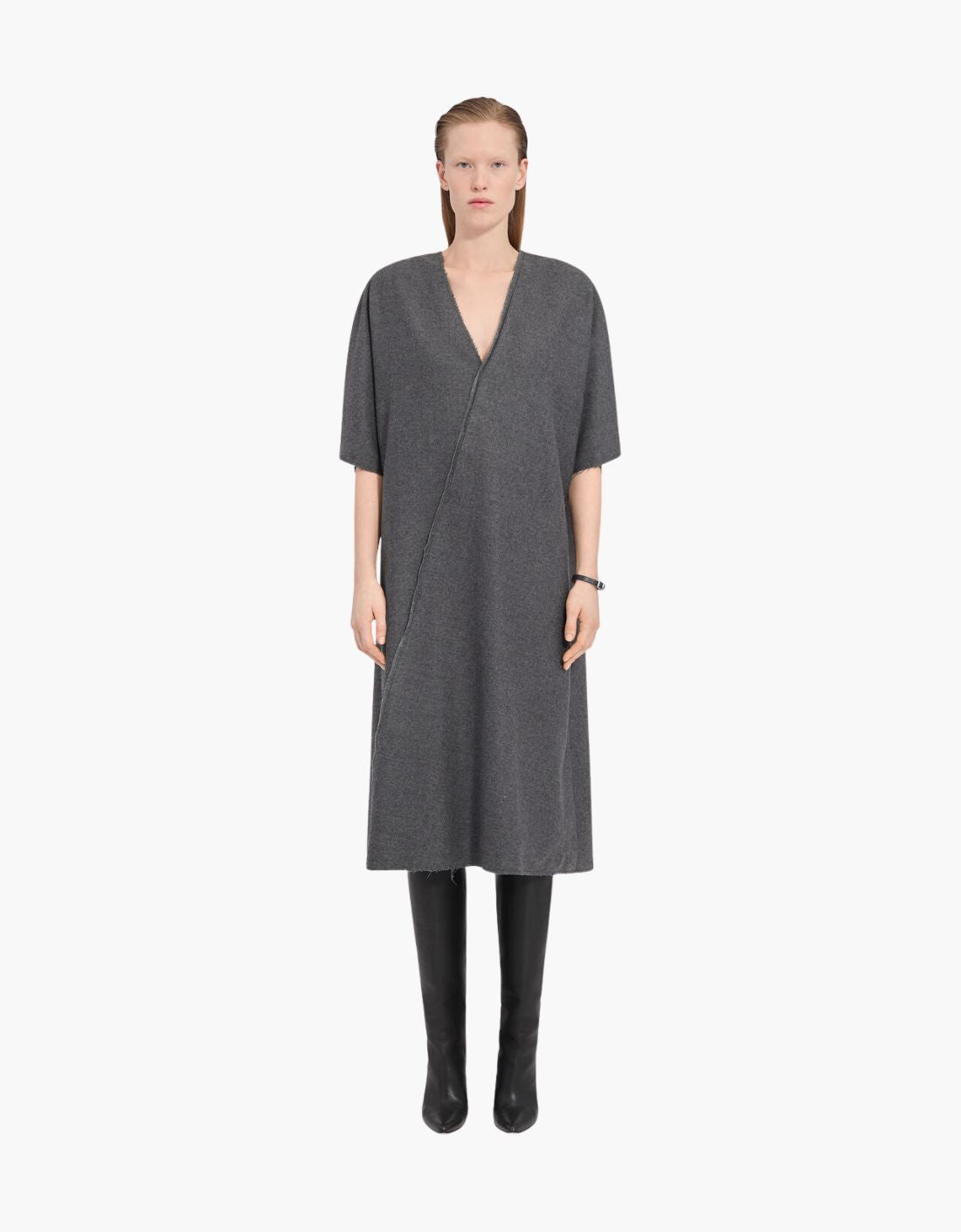 Vestido midi efecto Kimono "Découpe" - MM6