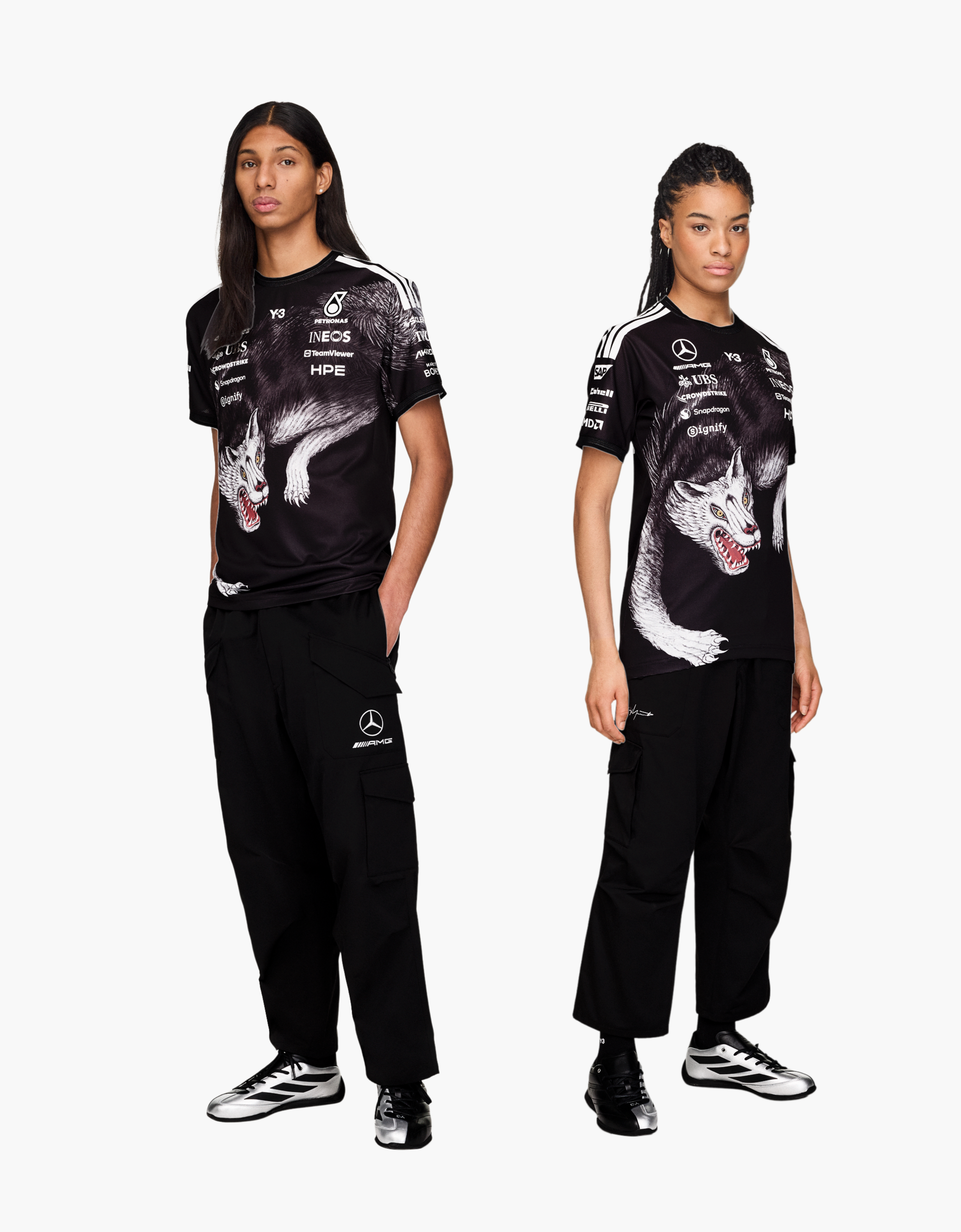 Camiseta transpirable "Mercedes Wolf" - MERCEDES F1 X Y-3