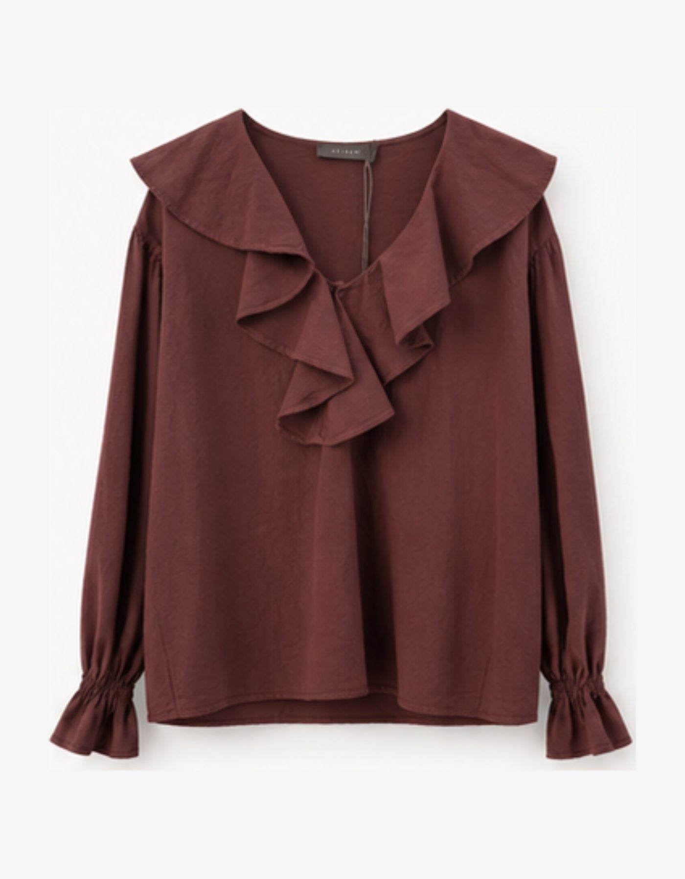 Blusa algodón volante "Winter cotton fig"
