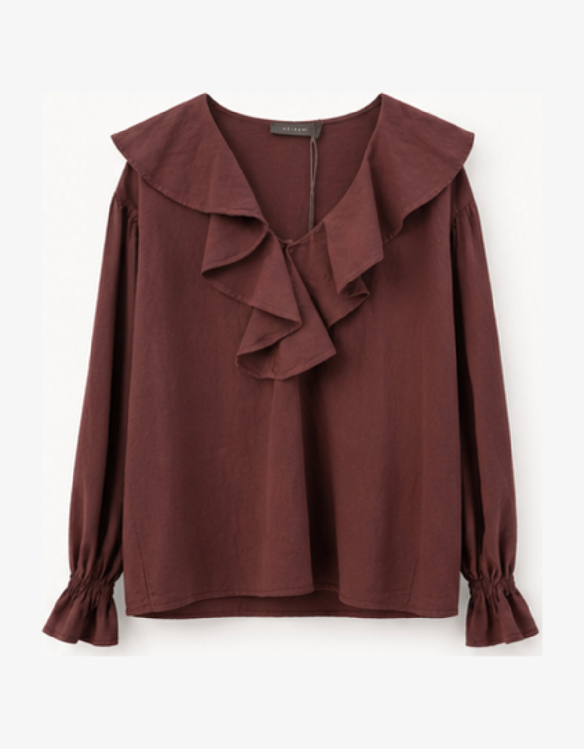 Blusa algodón volante "Winter cotton fig" – vista principal