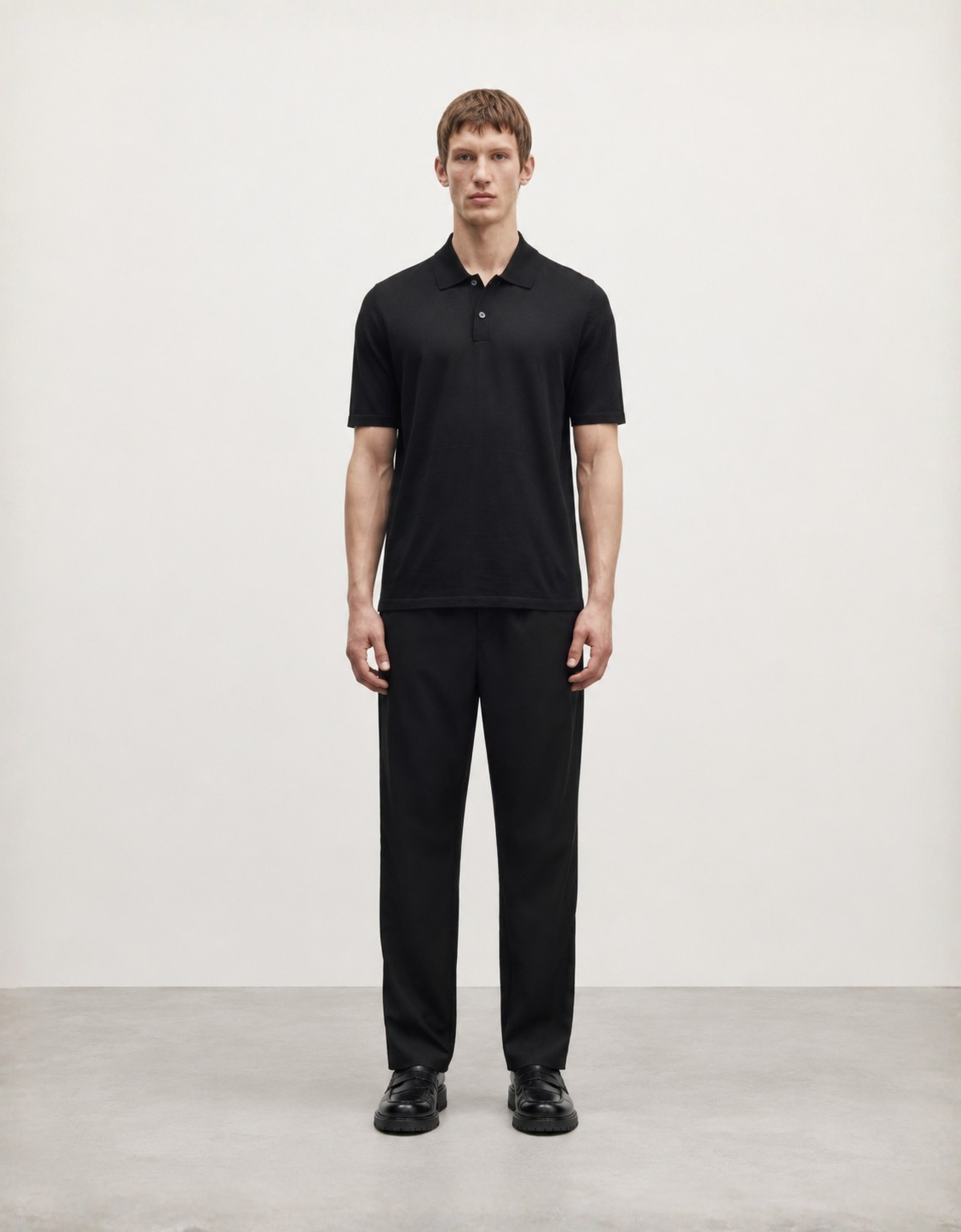 "Sarowan" knit polo shirt