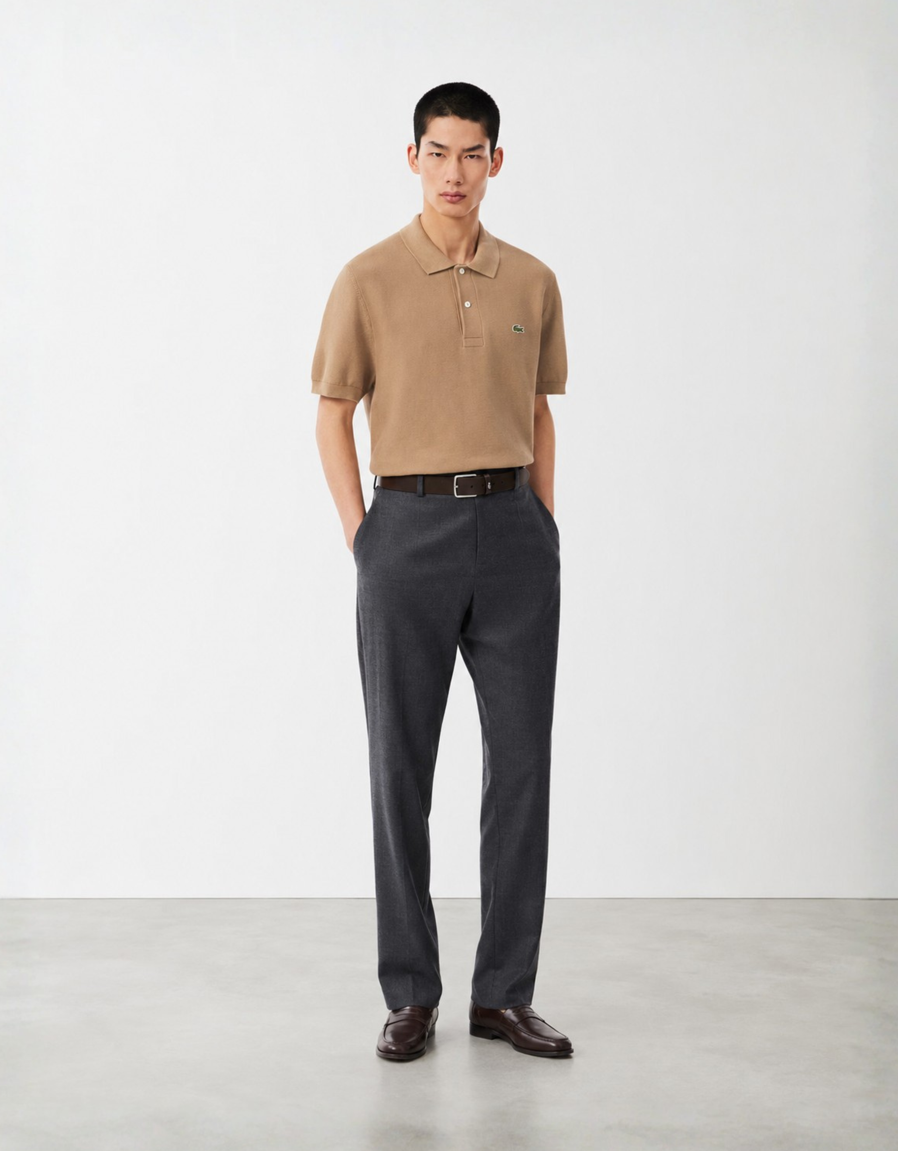 Polo de punto de corte clásico