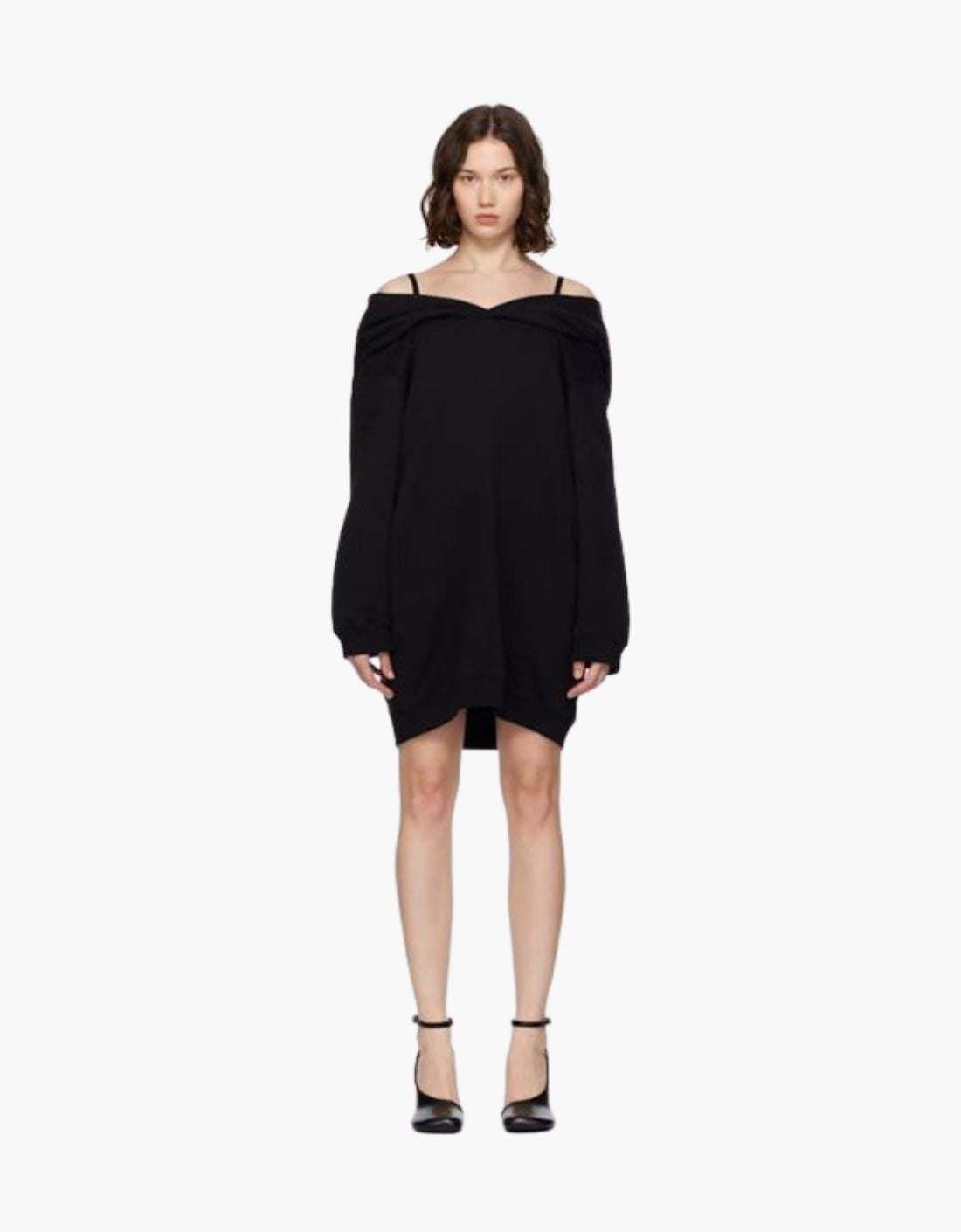 Robe/sweat-shirt à épaules dénudées - MM6