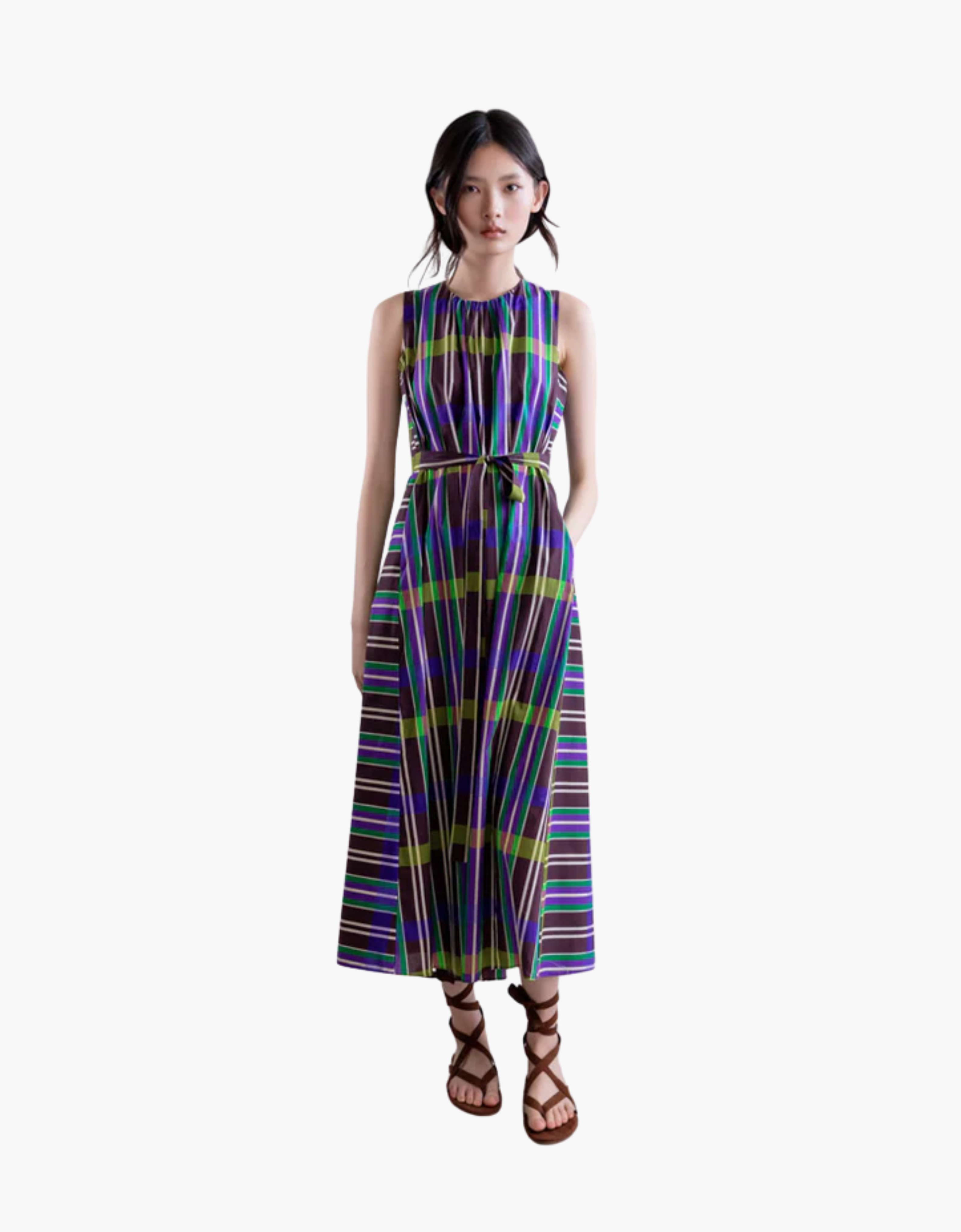 Vestido cuadros "Cuadros Chocolat"