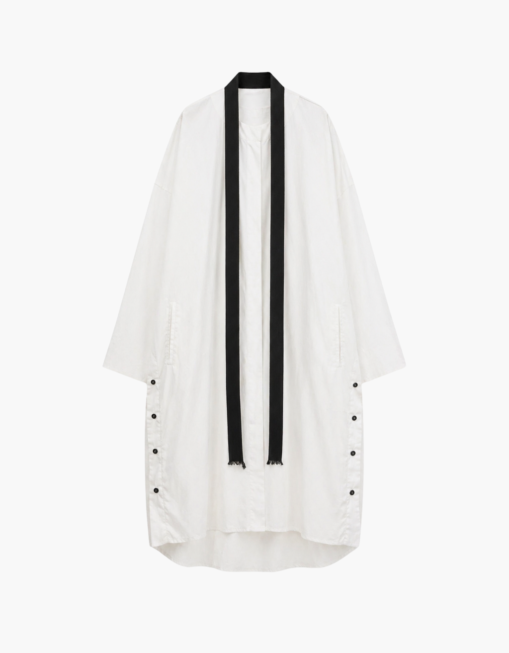 Vestido oversize botones en laterales
