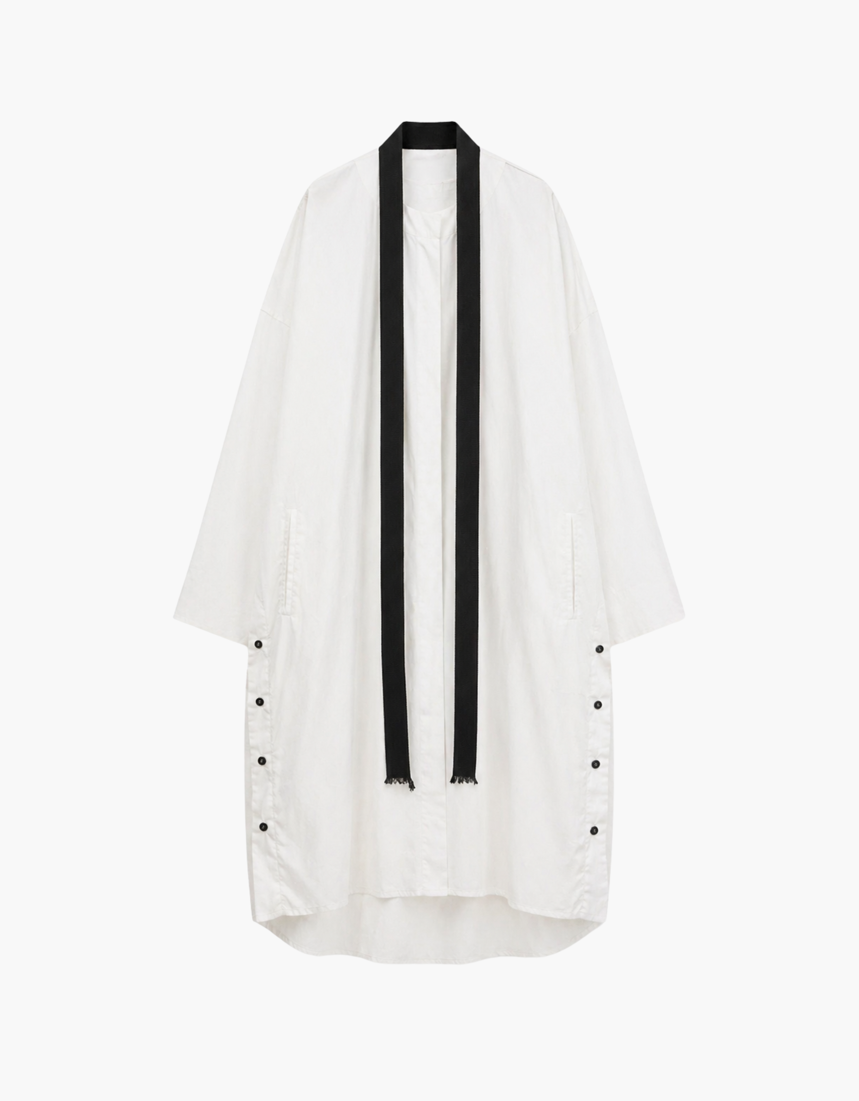 Vestido oversize botones en laterales