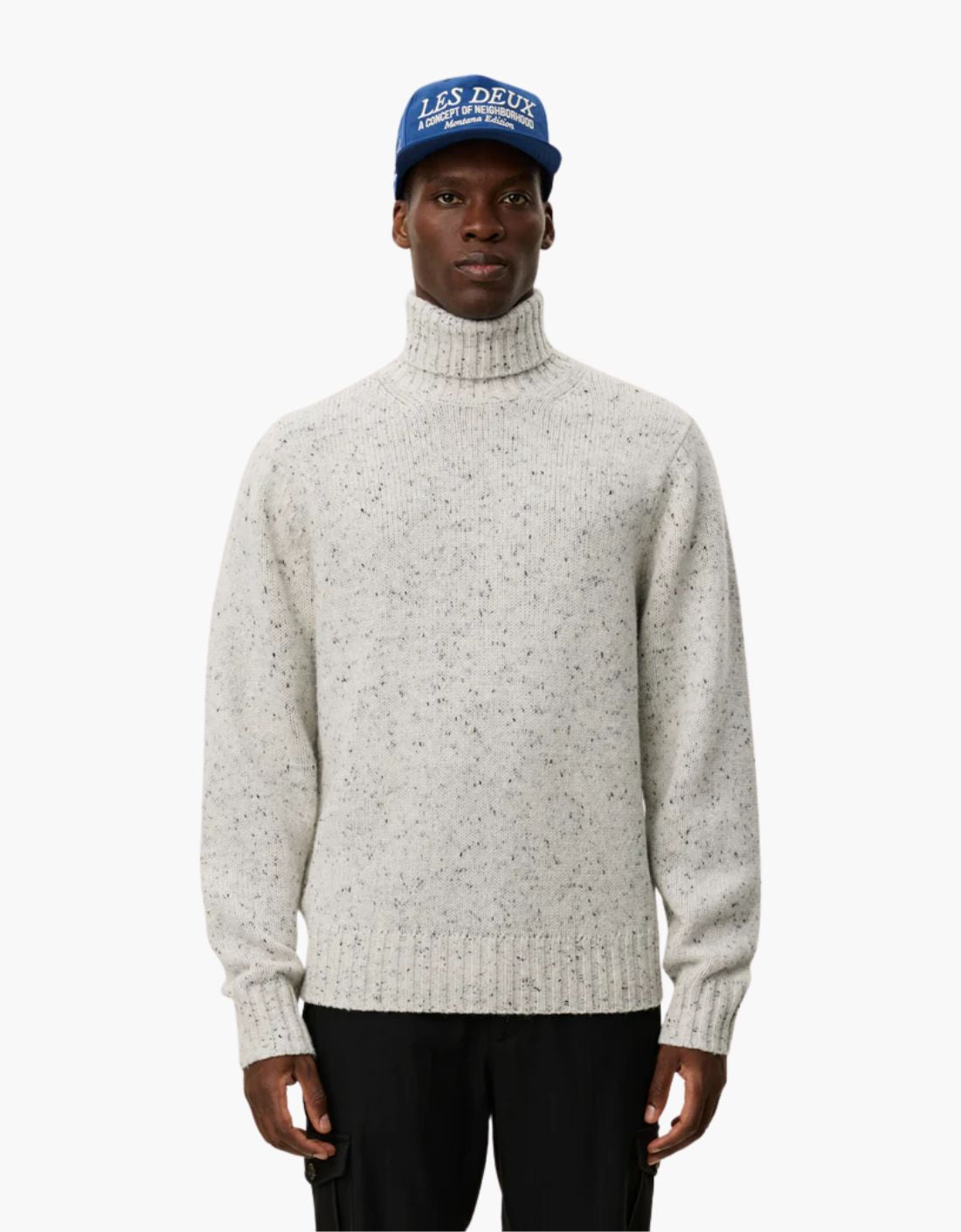Pull à col roulé « Gary » - Gris chiné