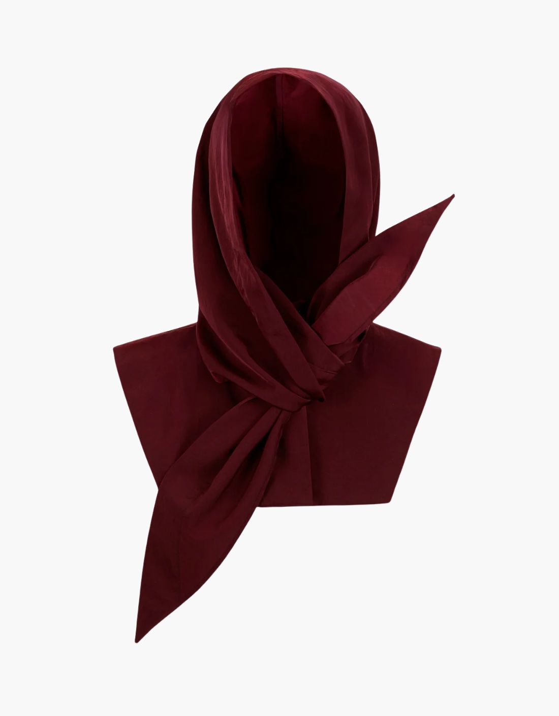 "Water Repellent" Hat with Bow - Burgundy