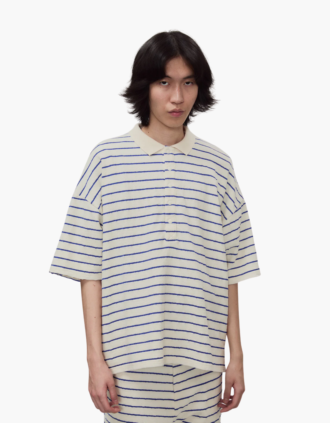 Polo oversize stripes "Terry" – vista 3