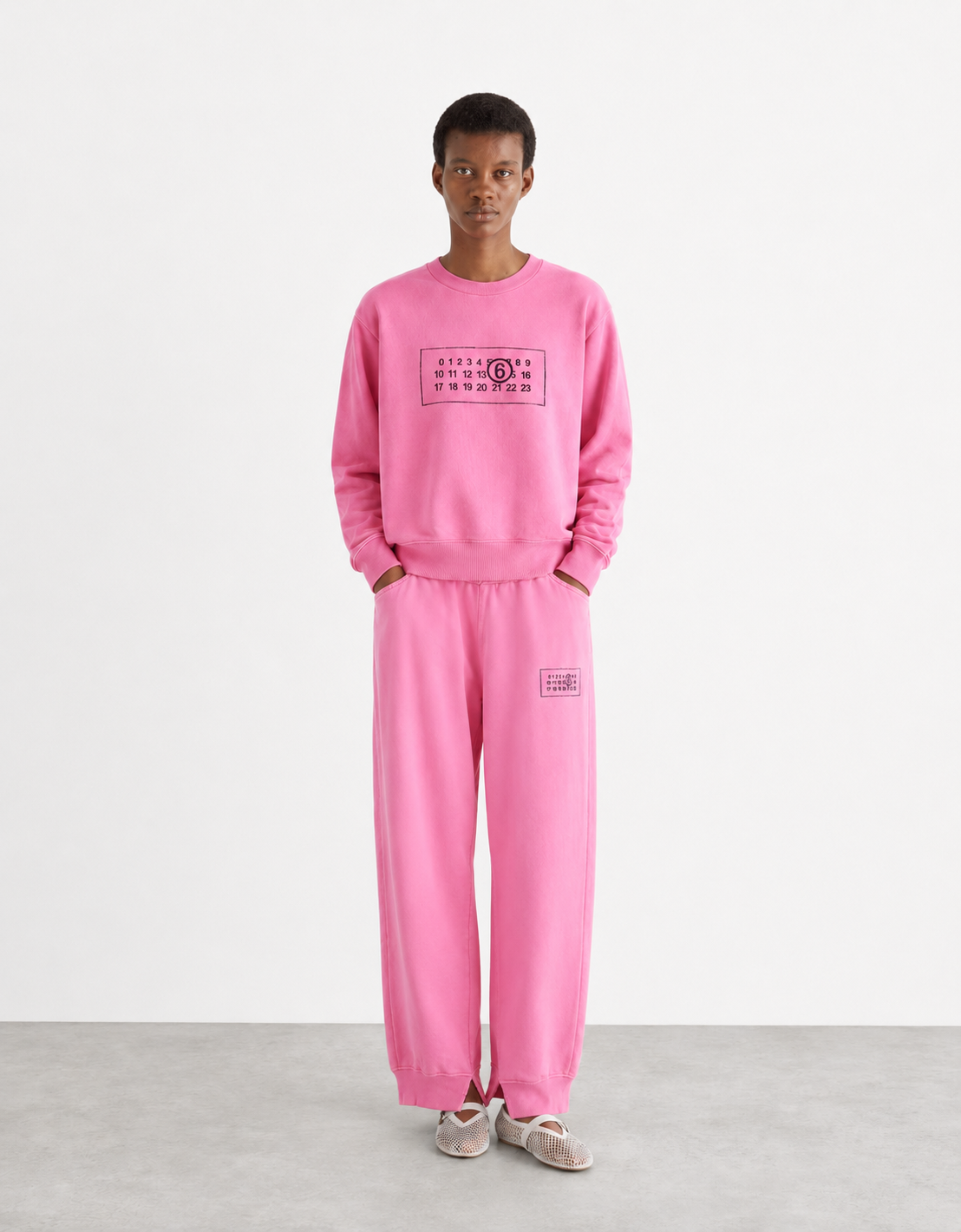 Pantalon de survêtement rose MM6 - S52KA0515