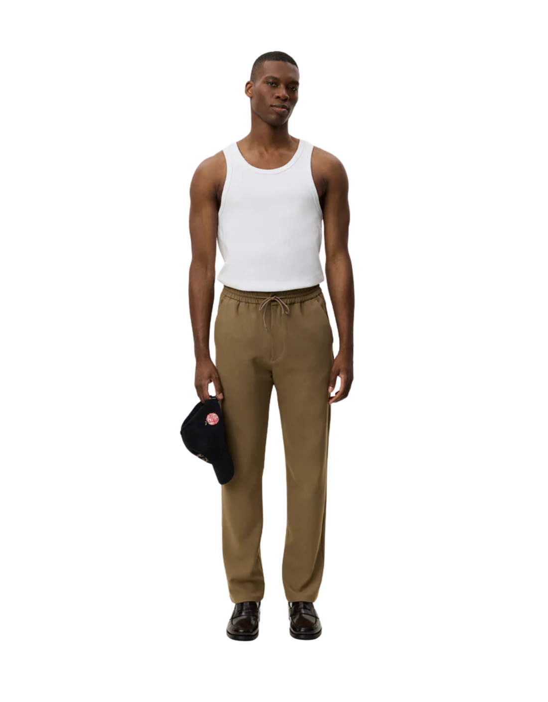 Pantalon marron « fuselé »