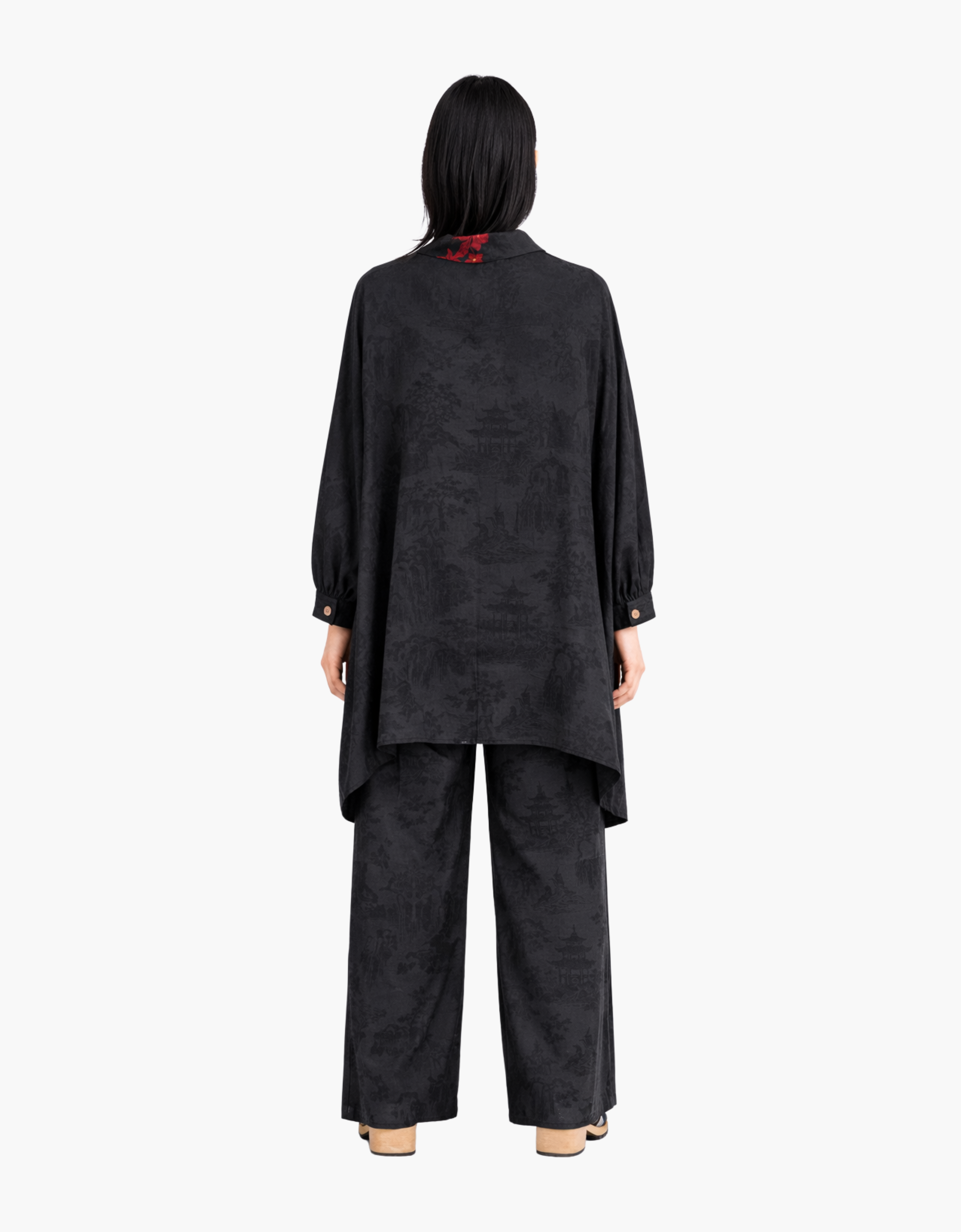 Blusa poncho "Jaquard"