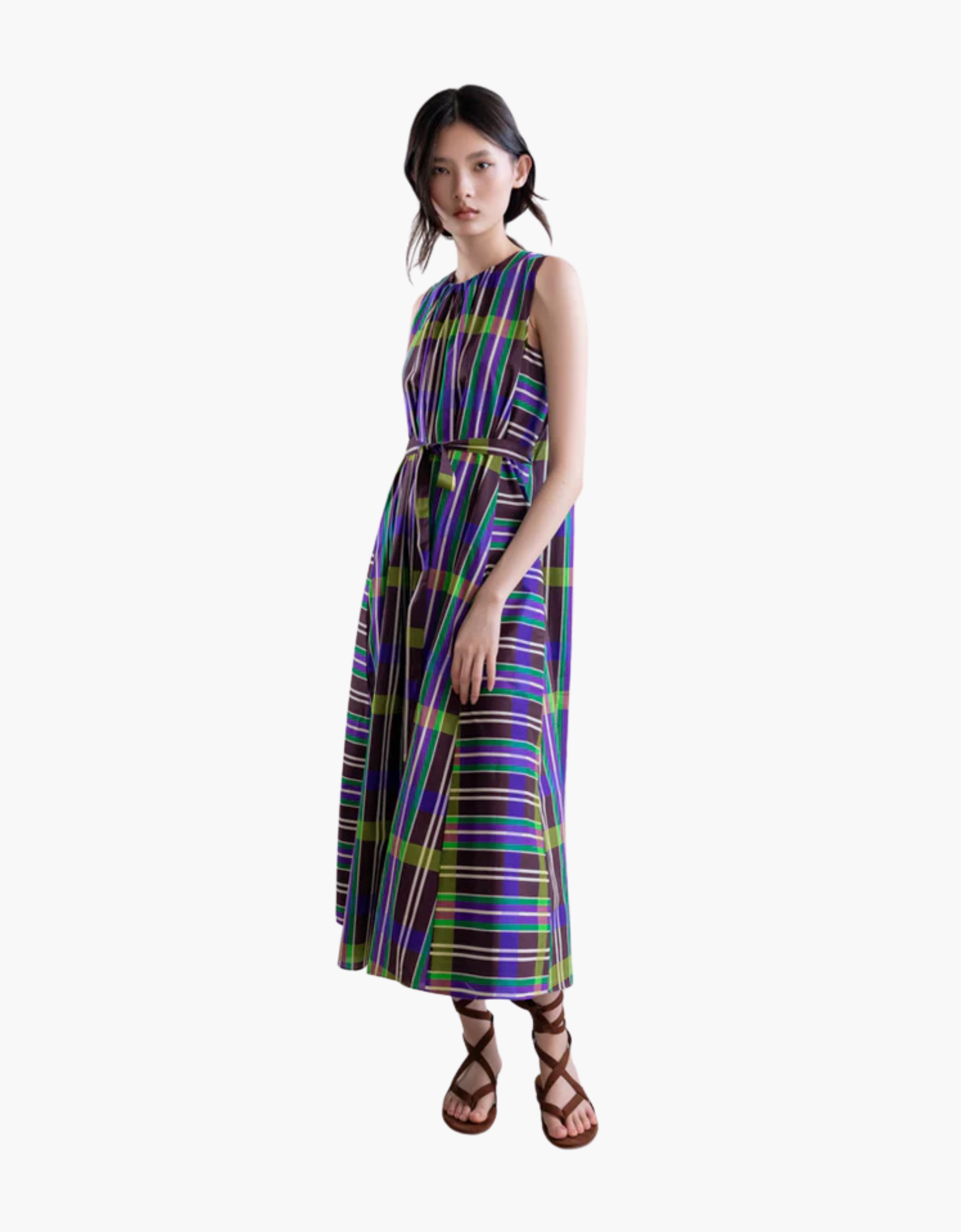 Vestido cuadros "Cuadros Chocolat"