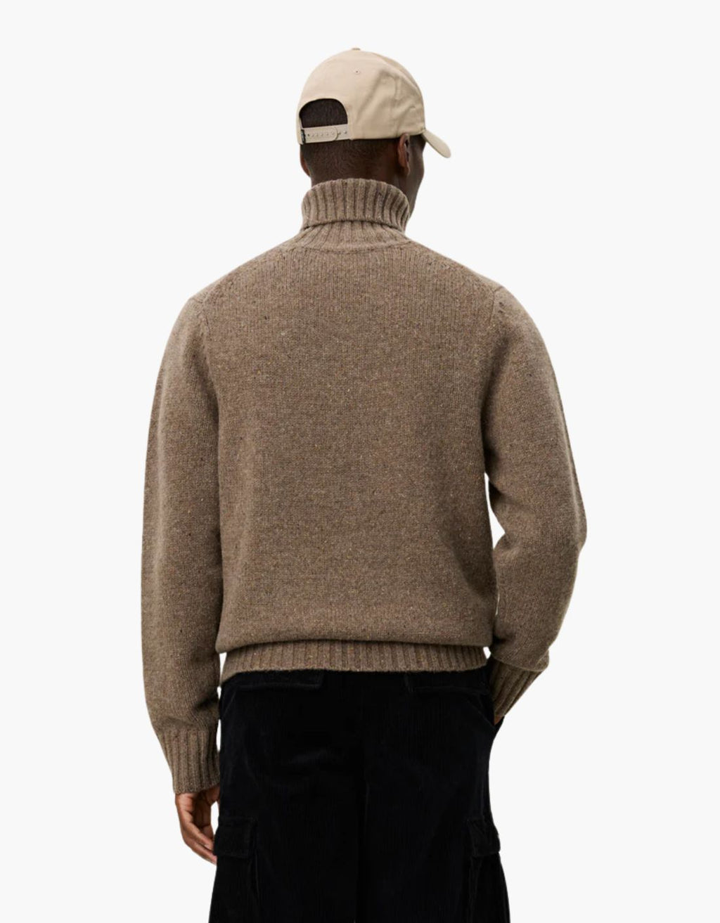 Pull à col roulé « Gary » - Marron chiné