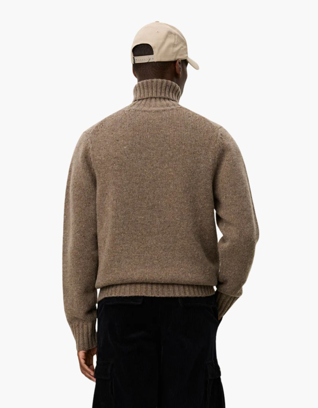 Pull à col roulé « Gary » - Marron chiné