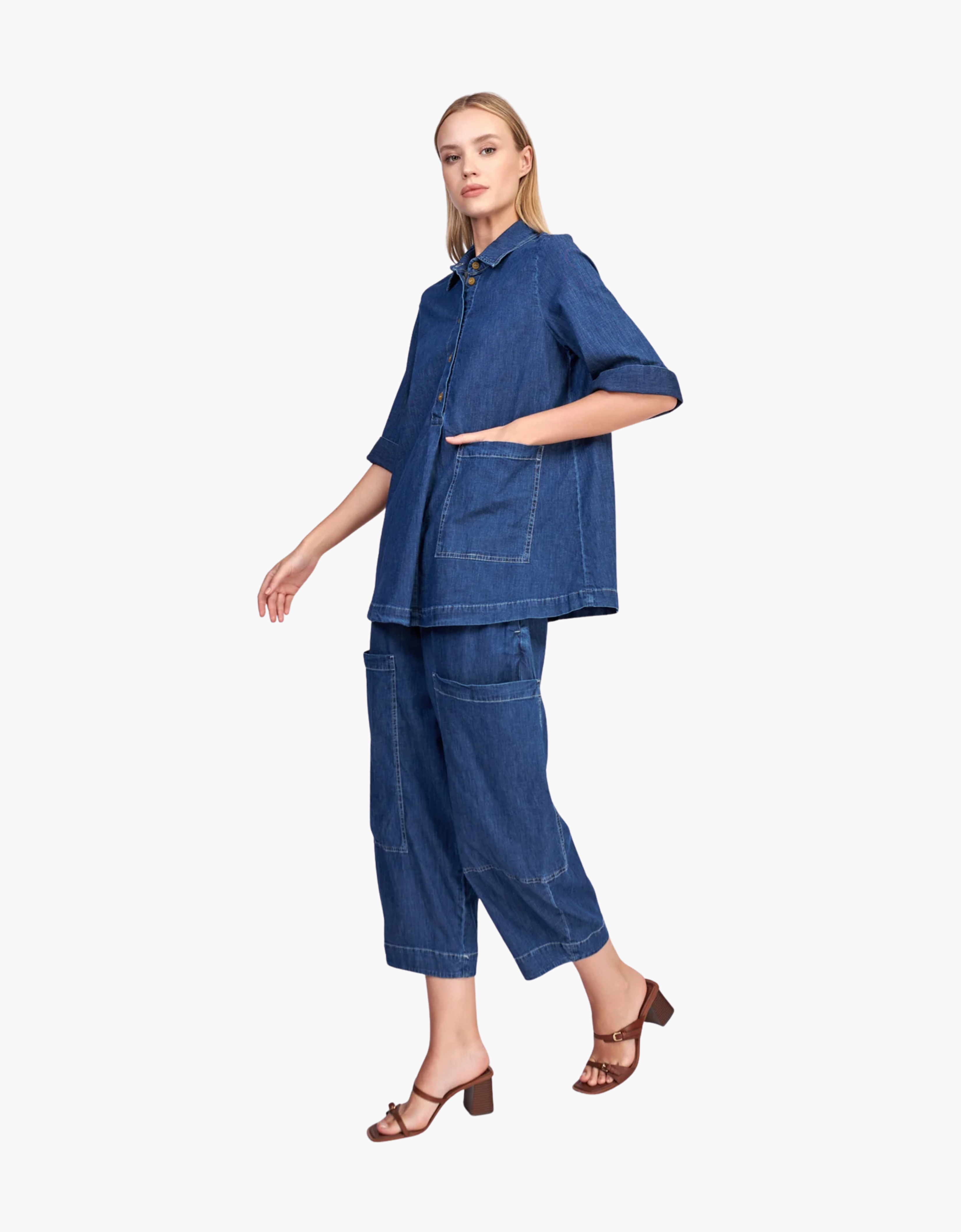 Pantalon capri vaquero "Denim"