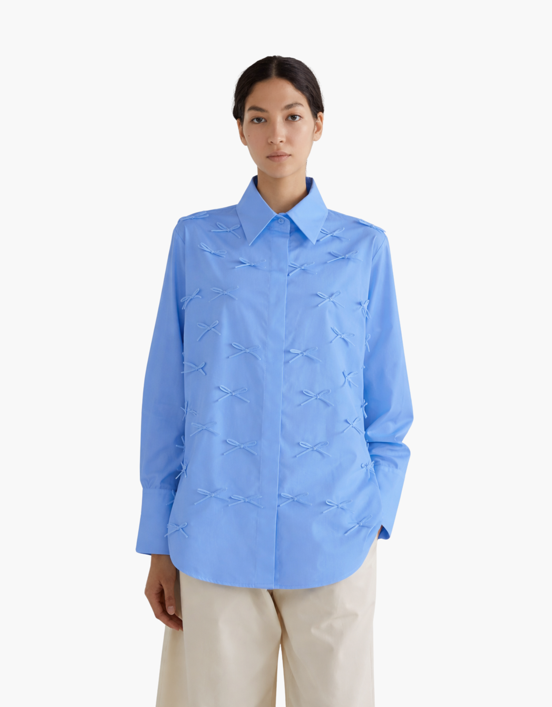 Shirt with ties