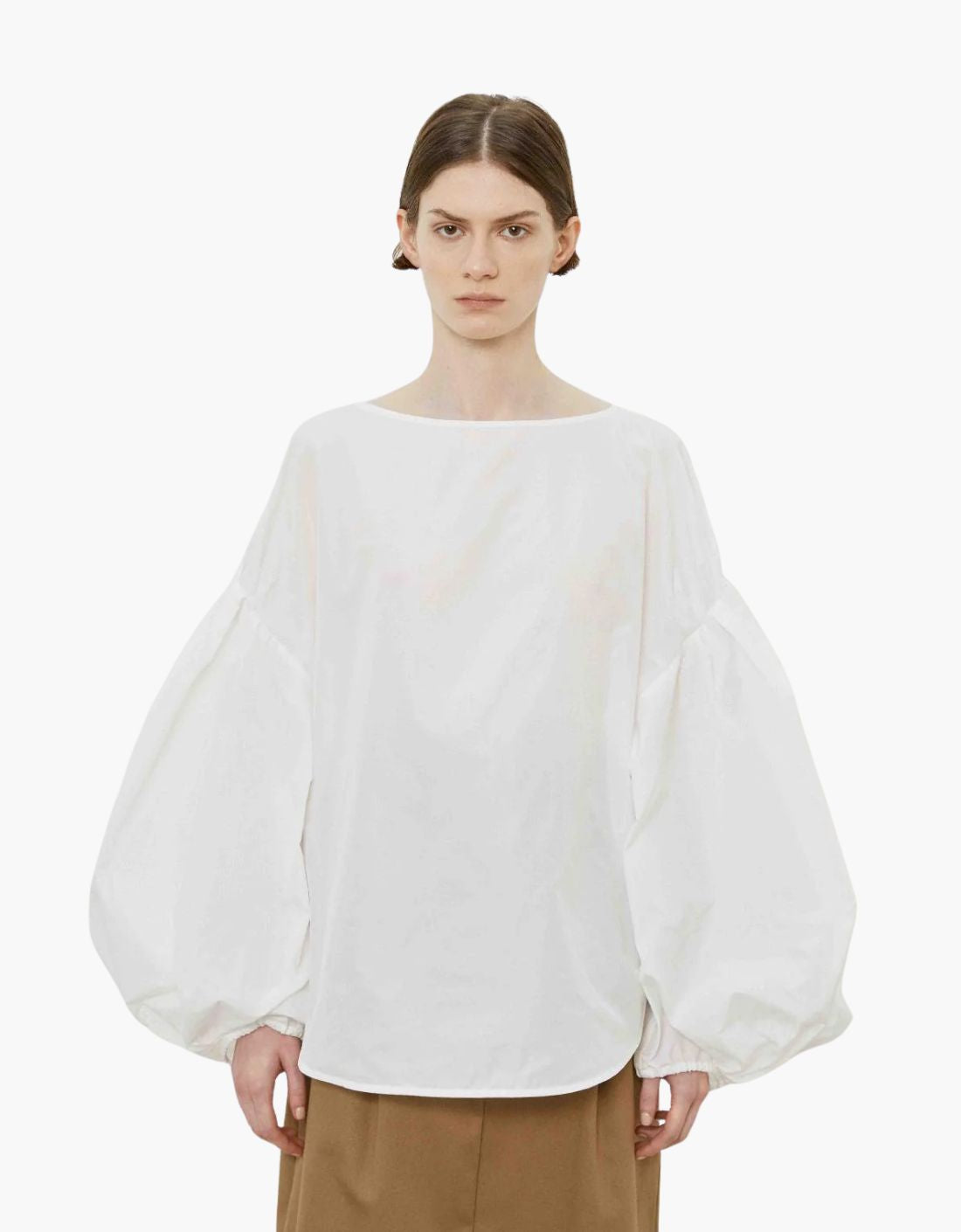 Blusa taffeta abullonado "Goccia"