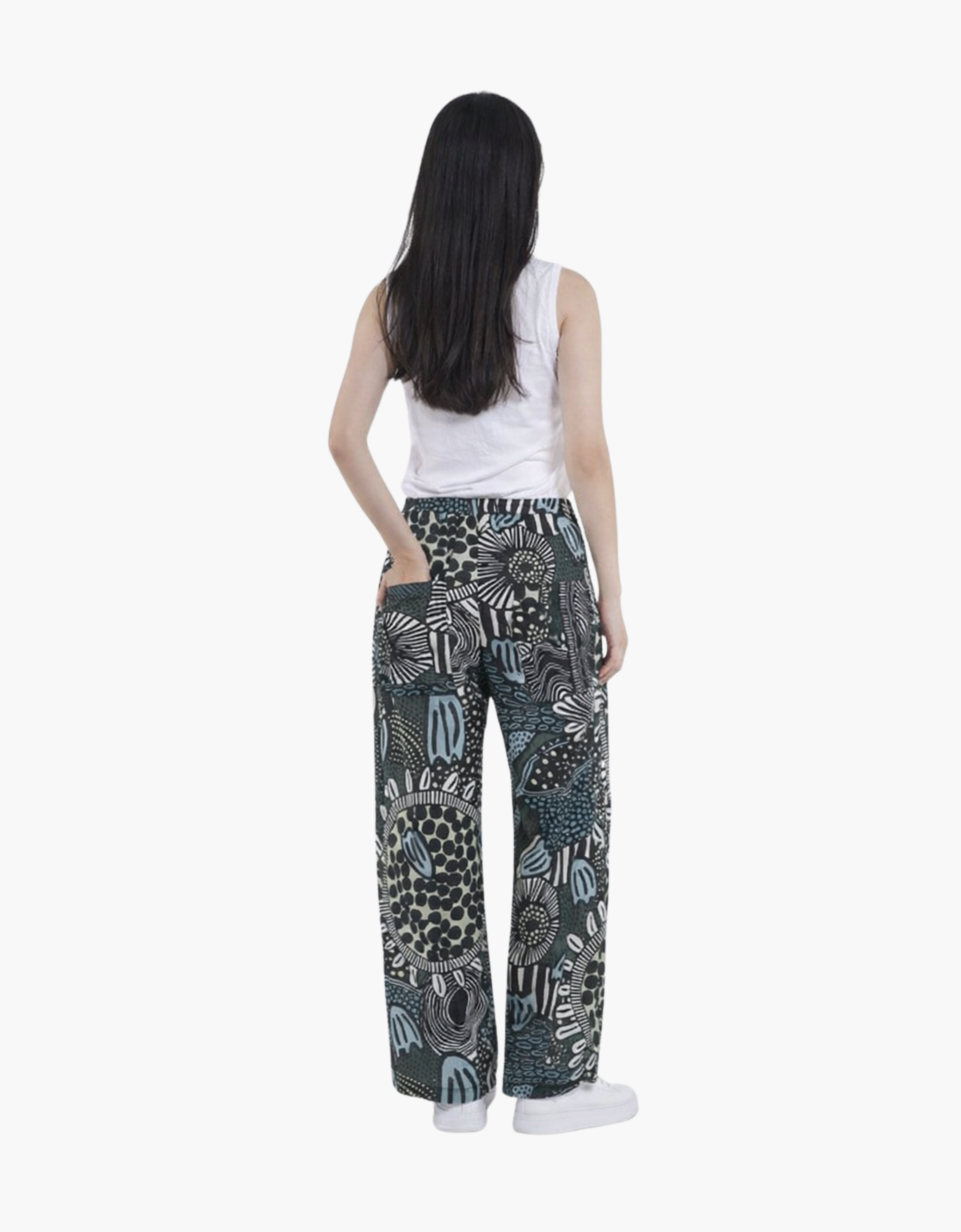 Pantalon estampado "Lime Abstract" - 3600103