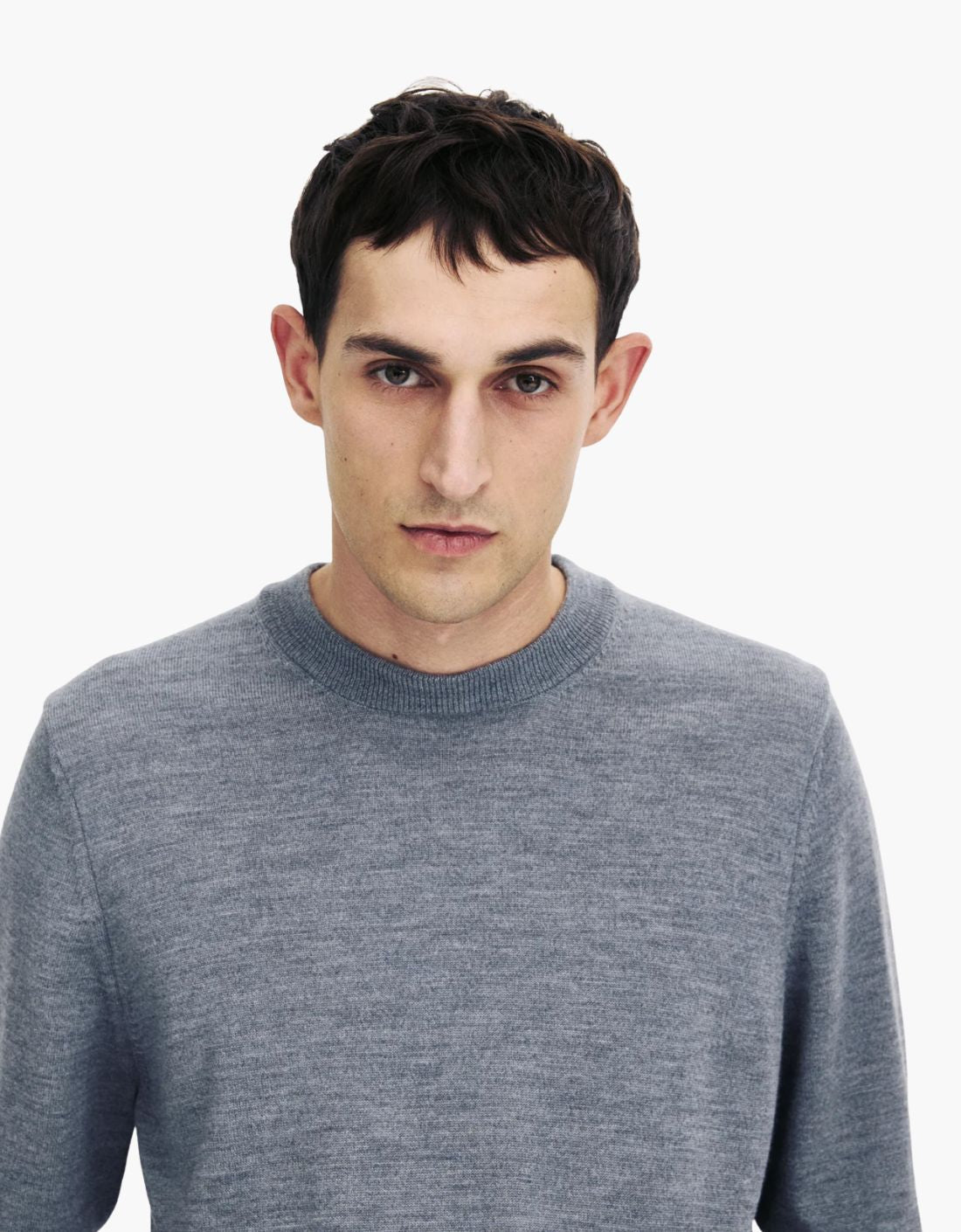 Jersey merino "CREWNECK"