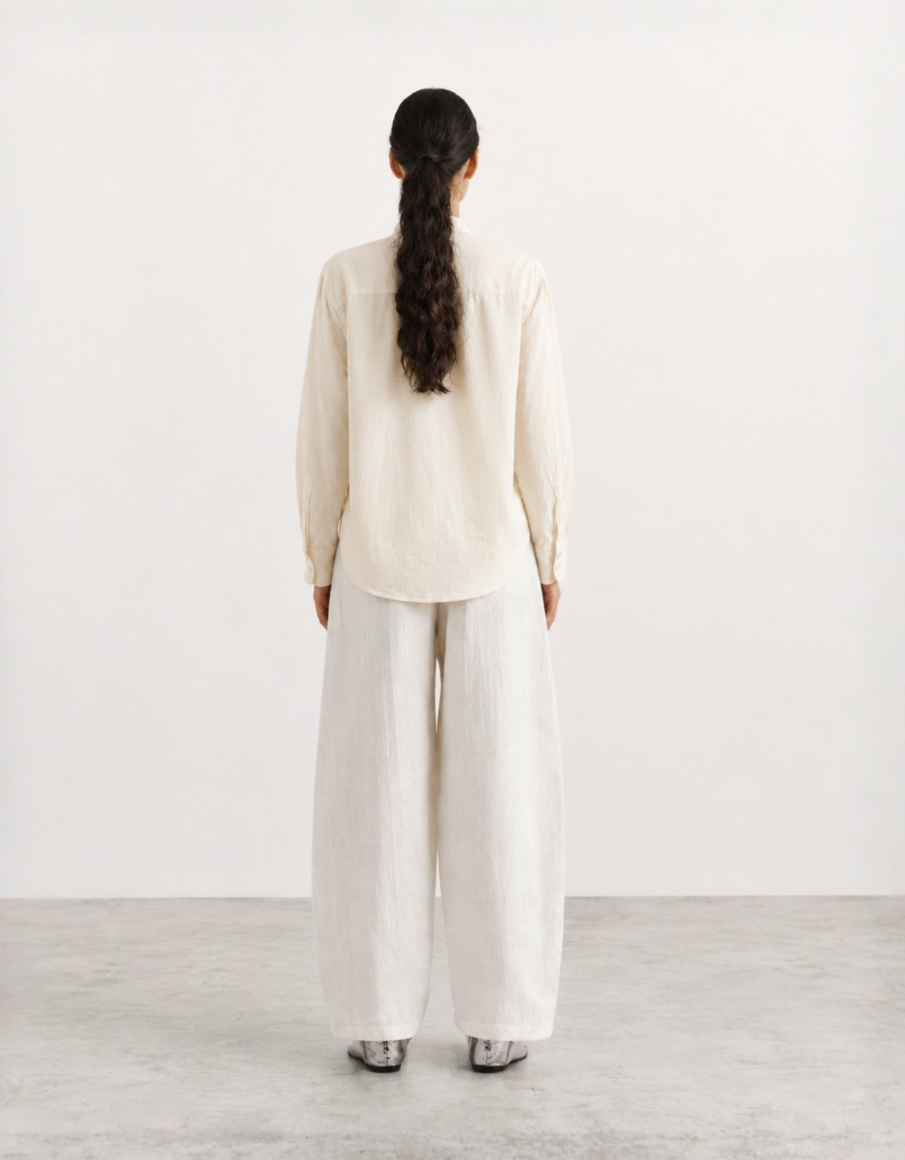 Camisa relaxed fit de tejido texturizado