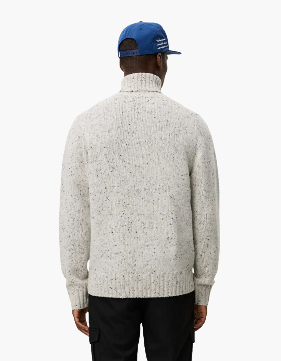 Pull à col roulé « Gary » - Gris chiné