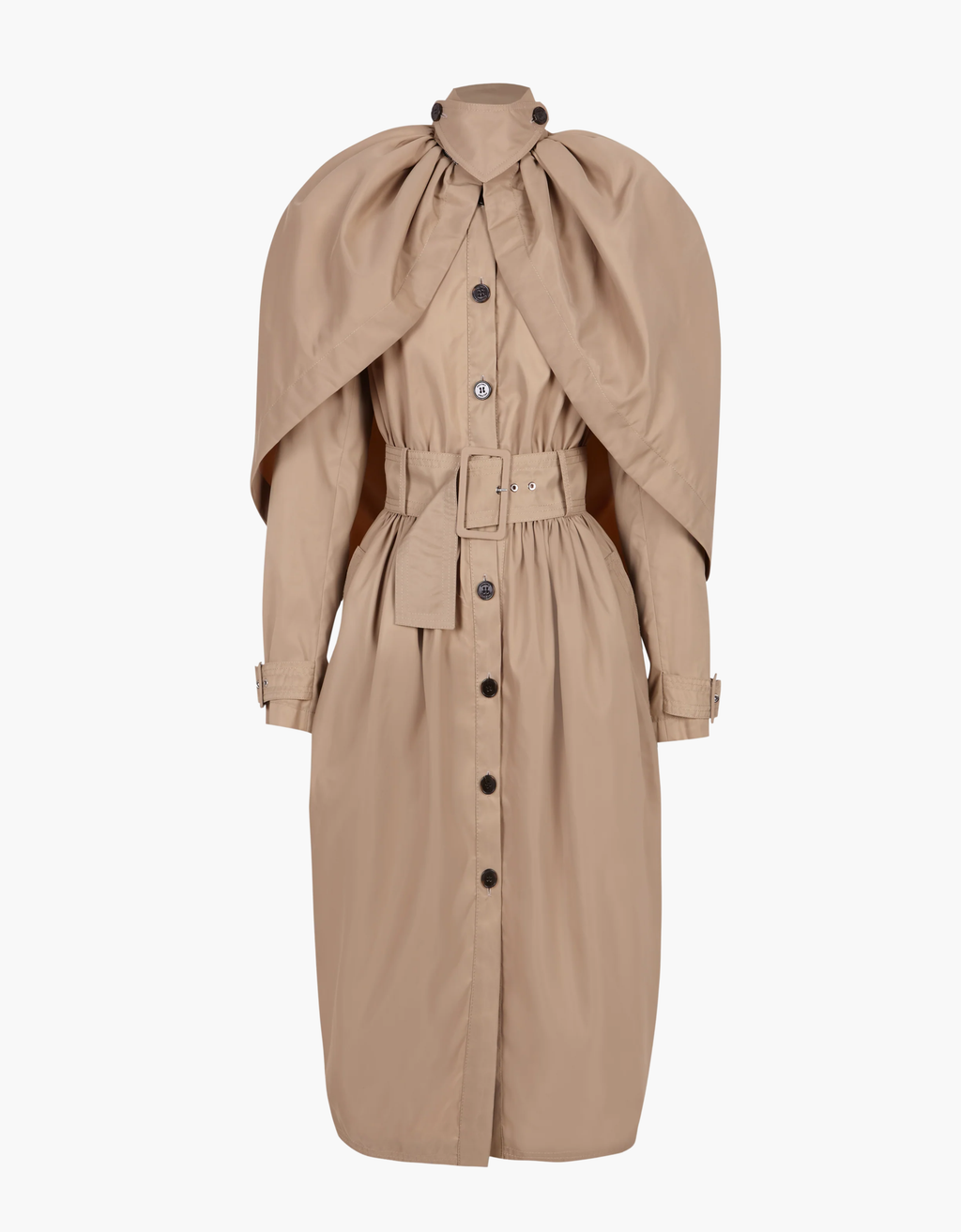 Gabardina con capa "Cocoon"