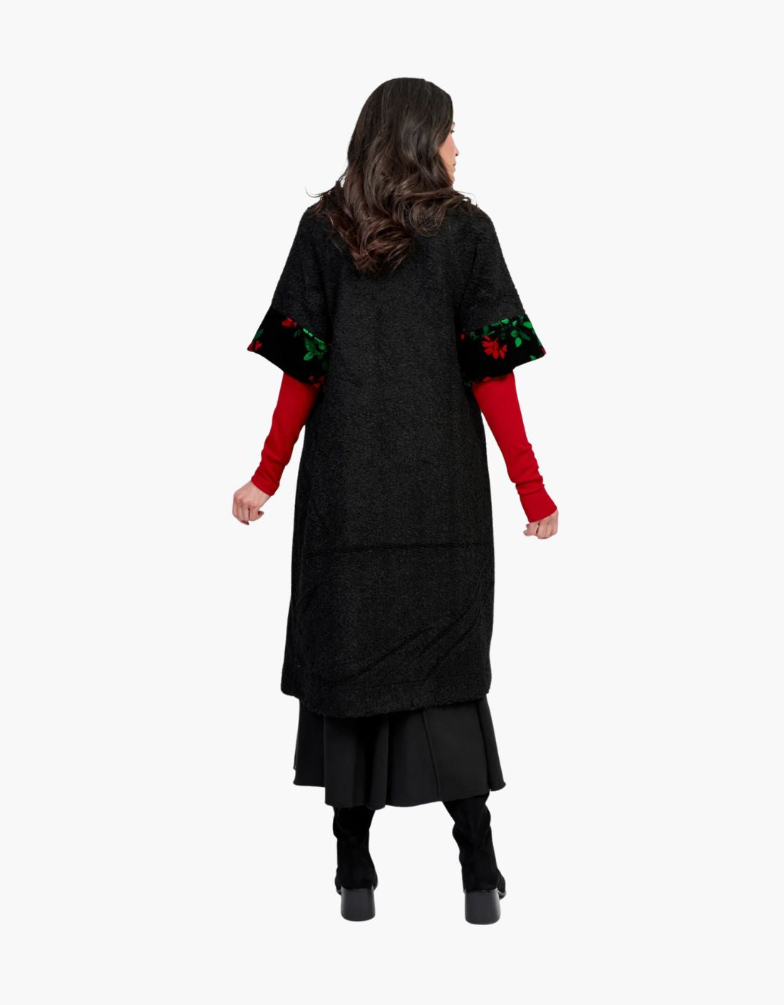 Abrigo con detalle estampado "Duster Roses"