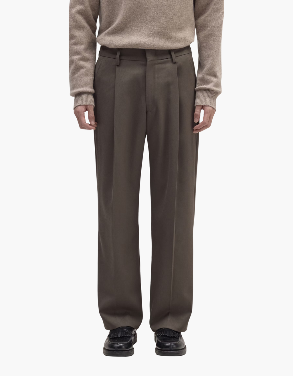 Pantalón relaxed fit lana "Kay"