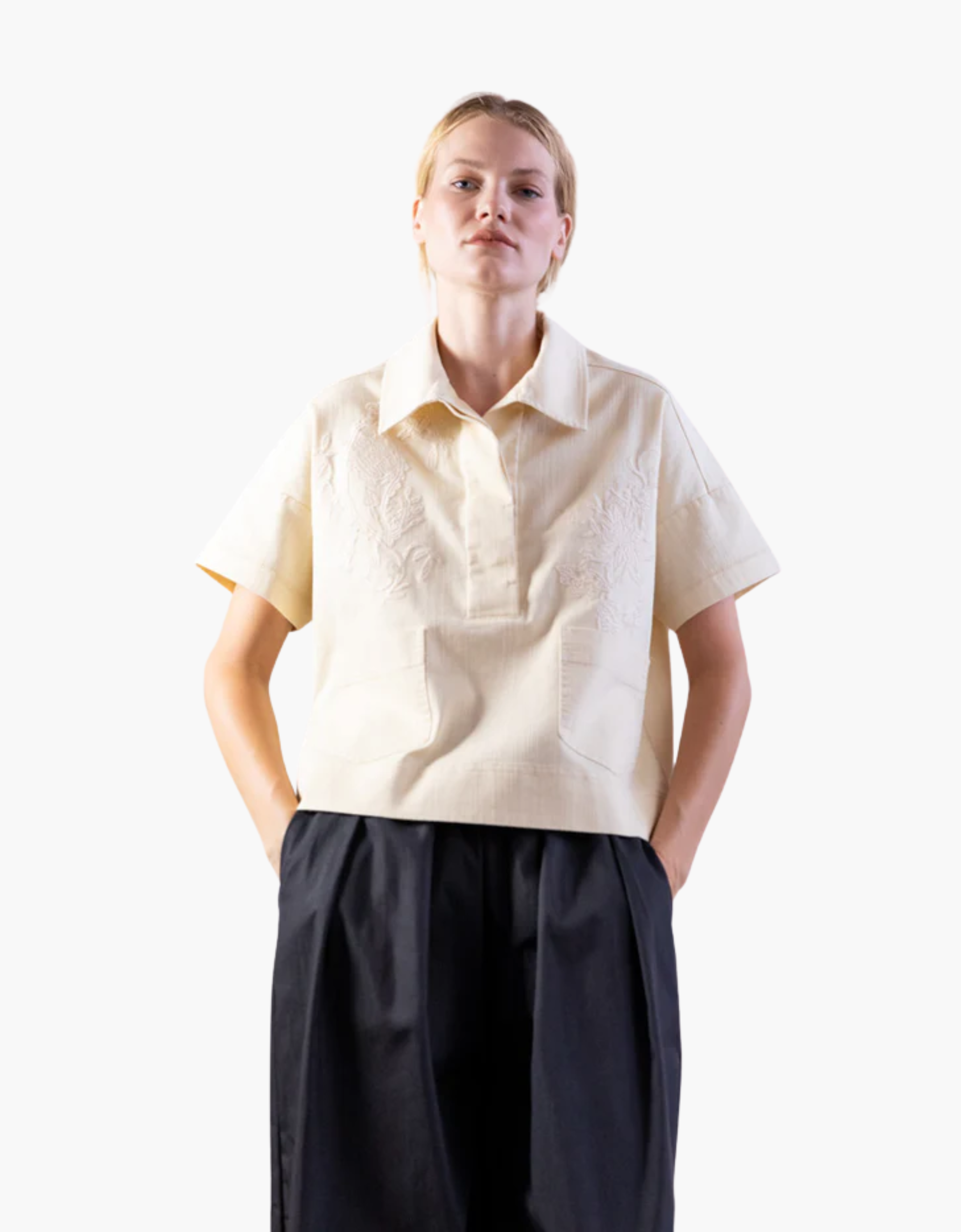 Camisa tejido bordado