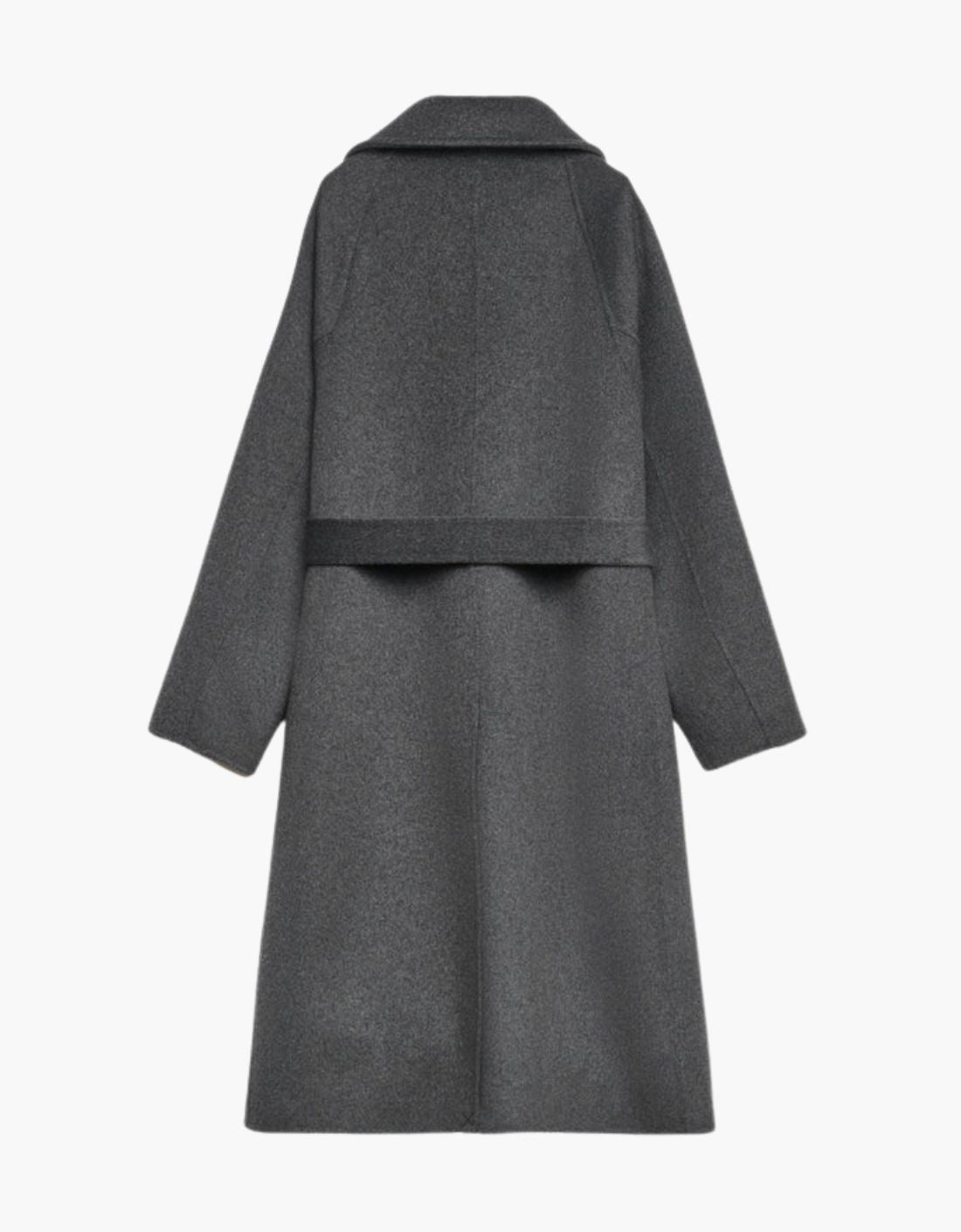 Abrigo largo gris "Senza"