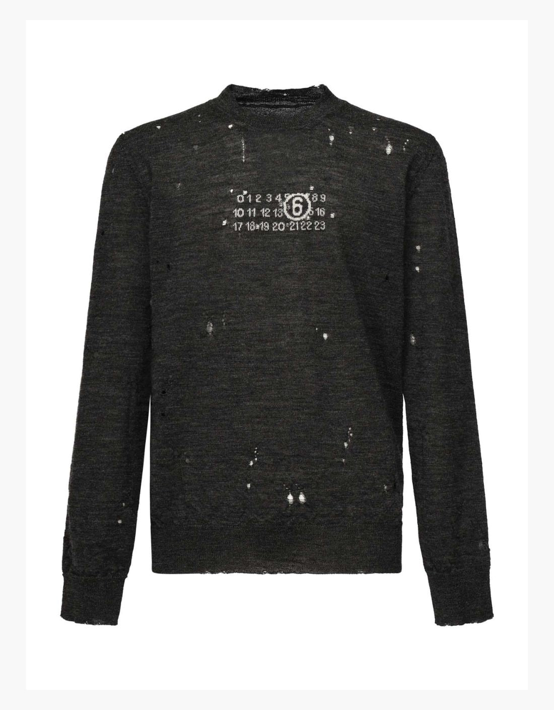 Jersey 100% lana virgen "Numeric Knit" - MM6