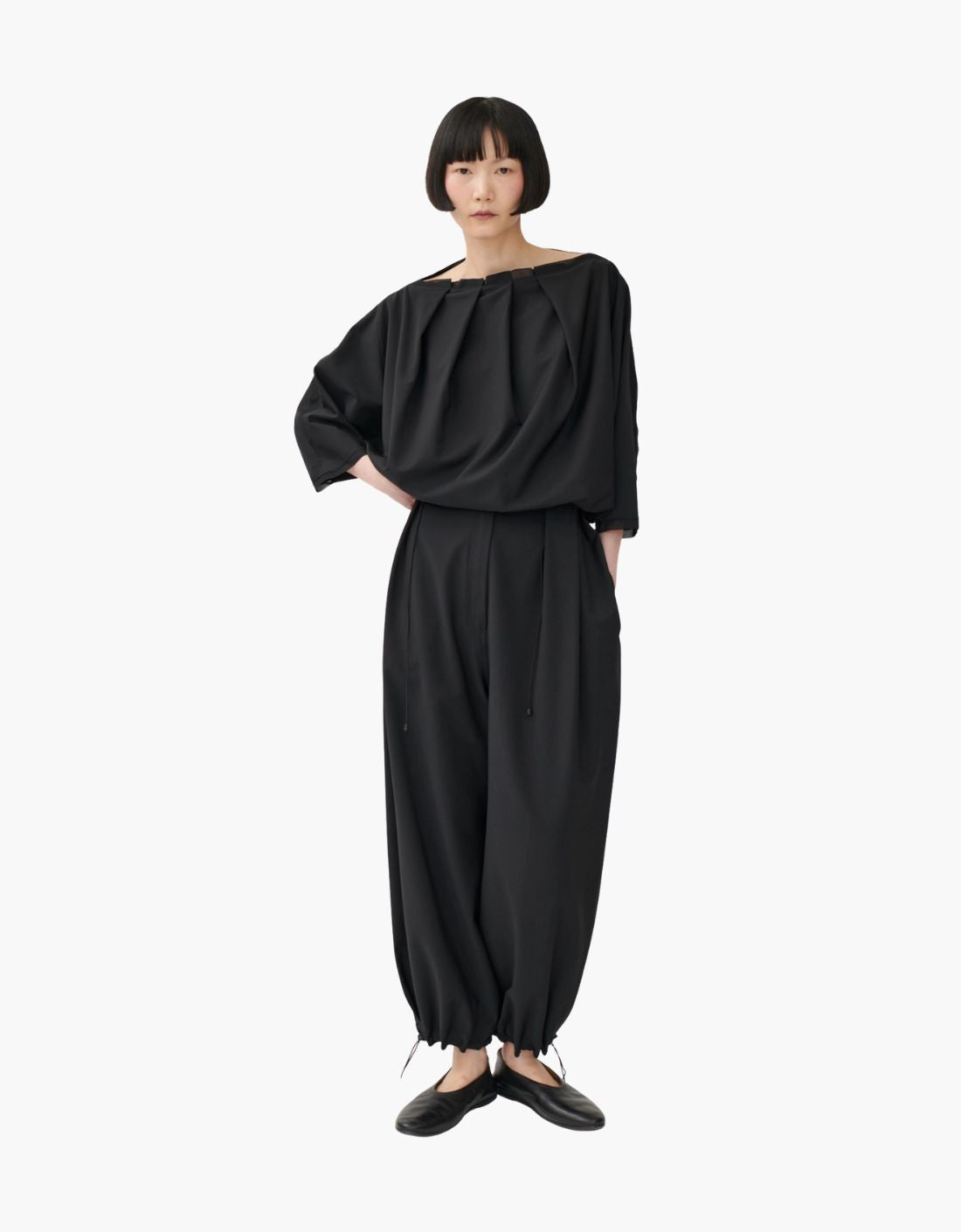 Pantalon de pinzas goma inferior "Frany"