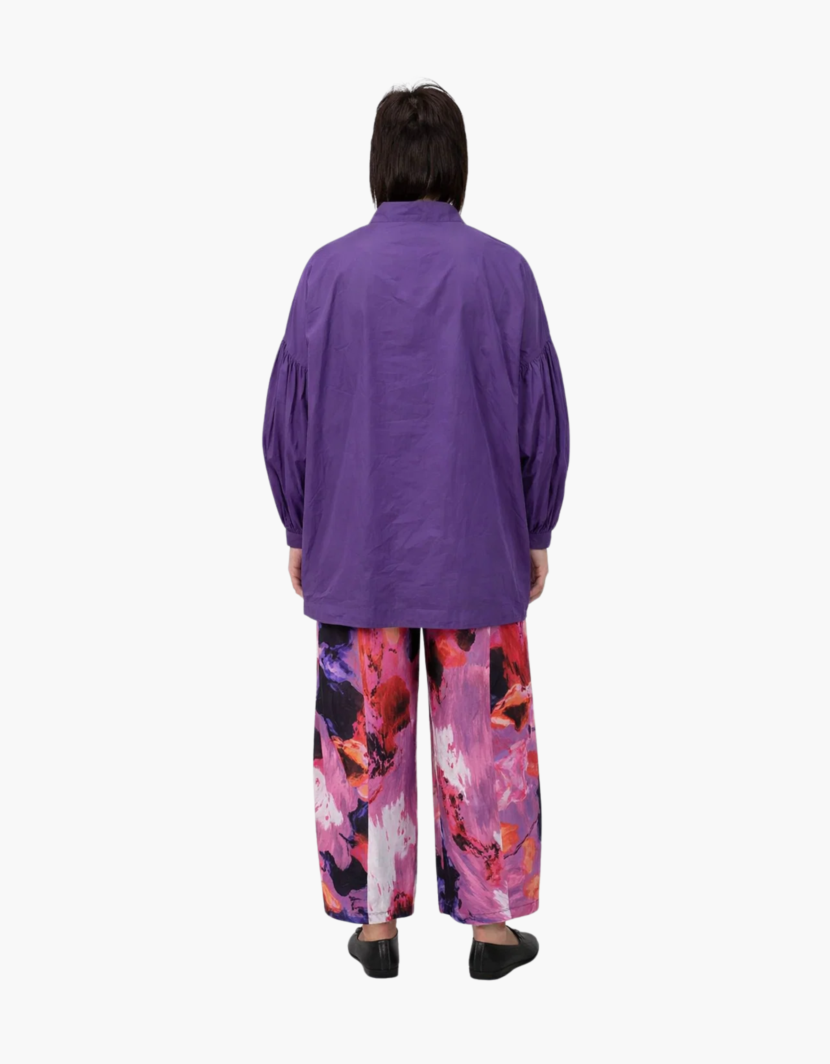 Camisa taffeta puff "Amethyst"