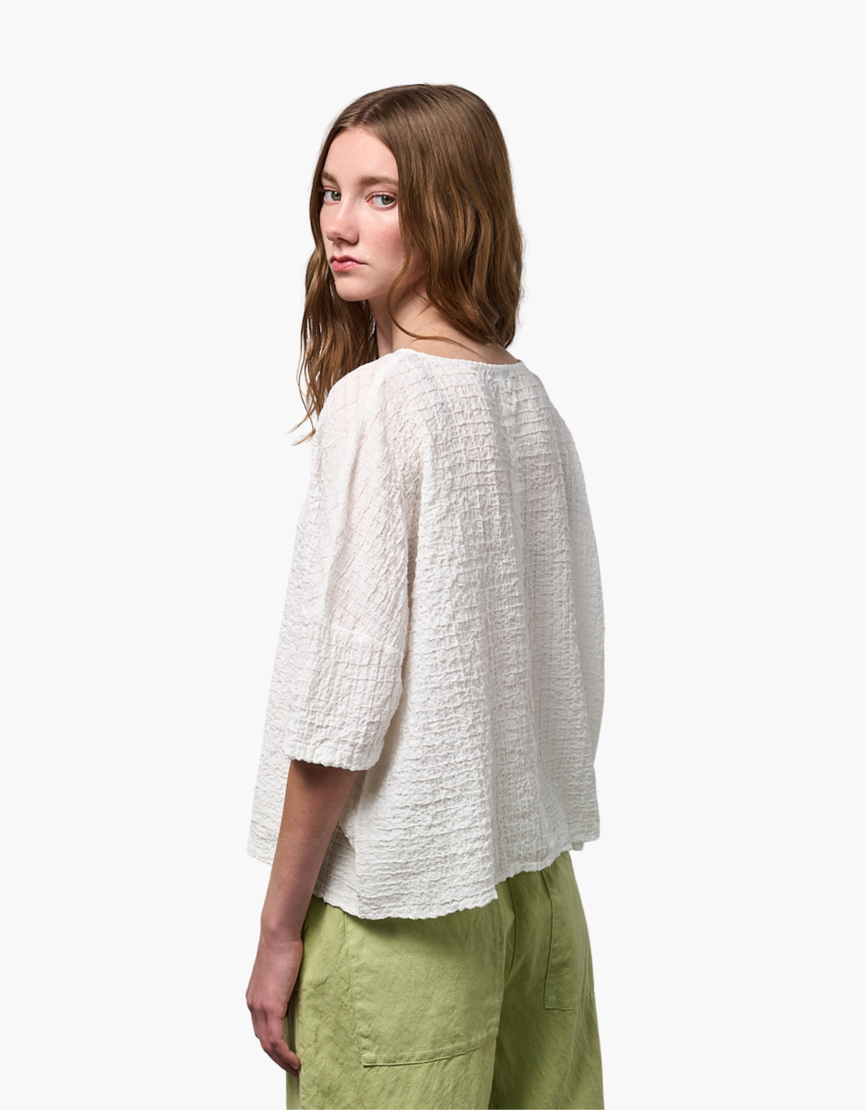 Blusa gofrada "Cairo Allume"