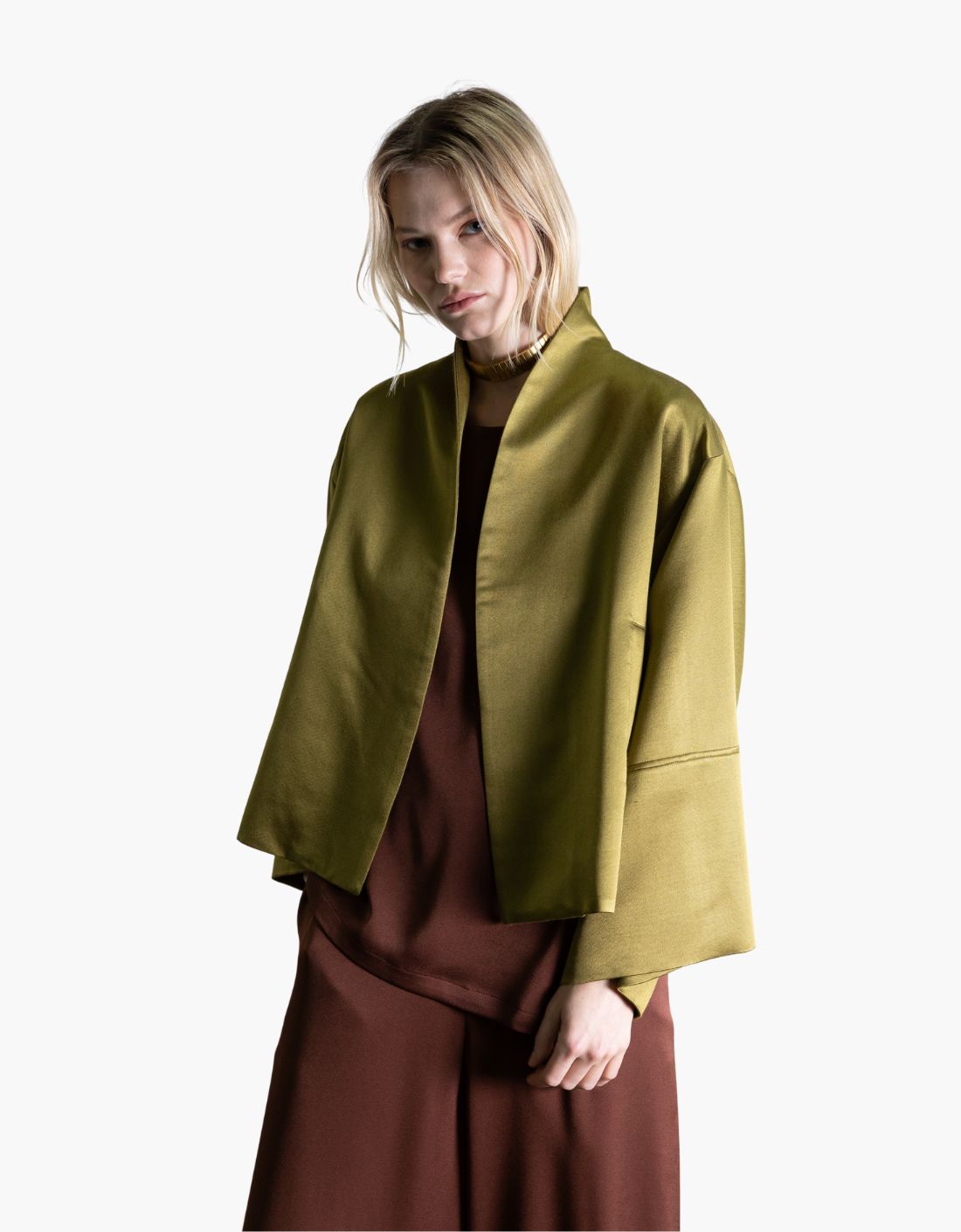 Kimono lana satinado